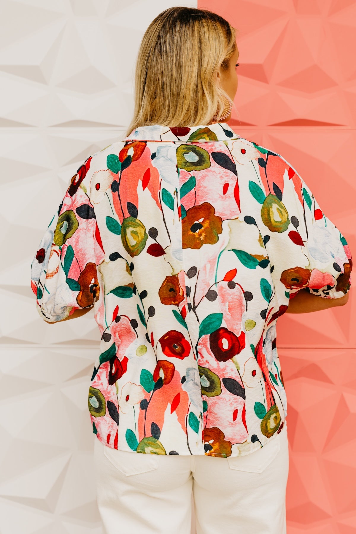 The Irene Woven Floral Woven Blouse