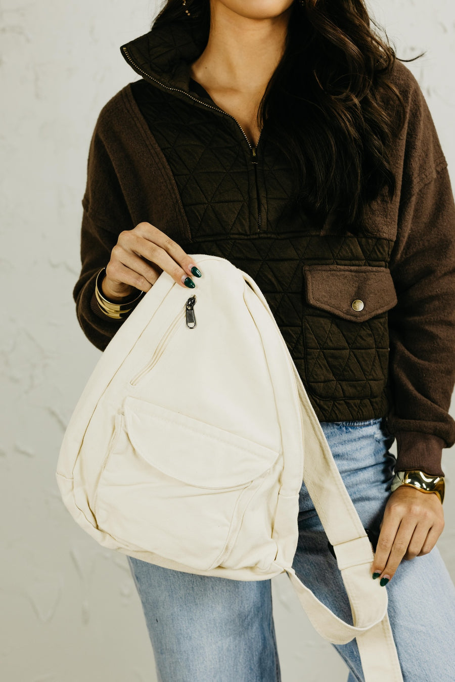 The Vera Canvas Sling Backpack