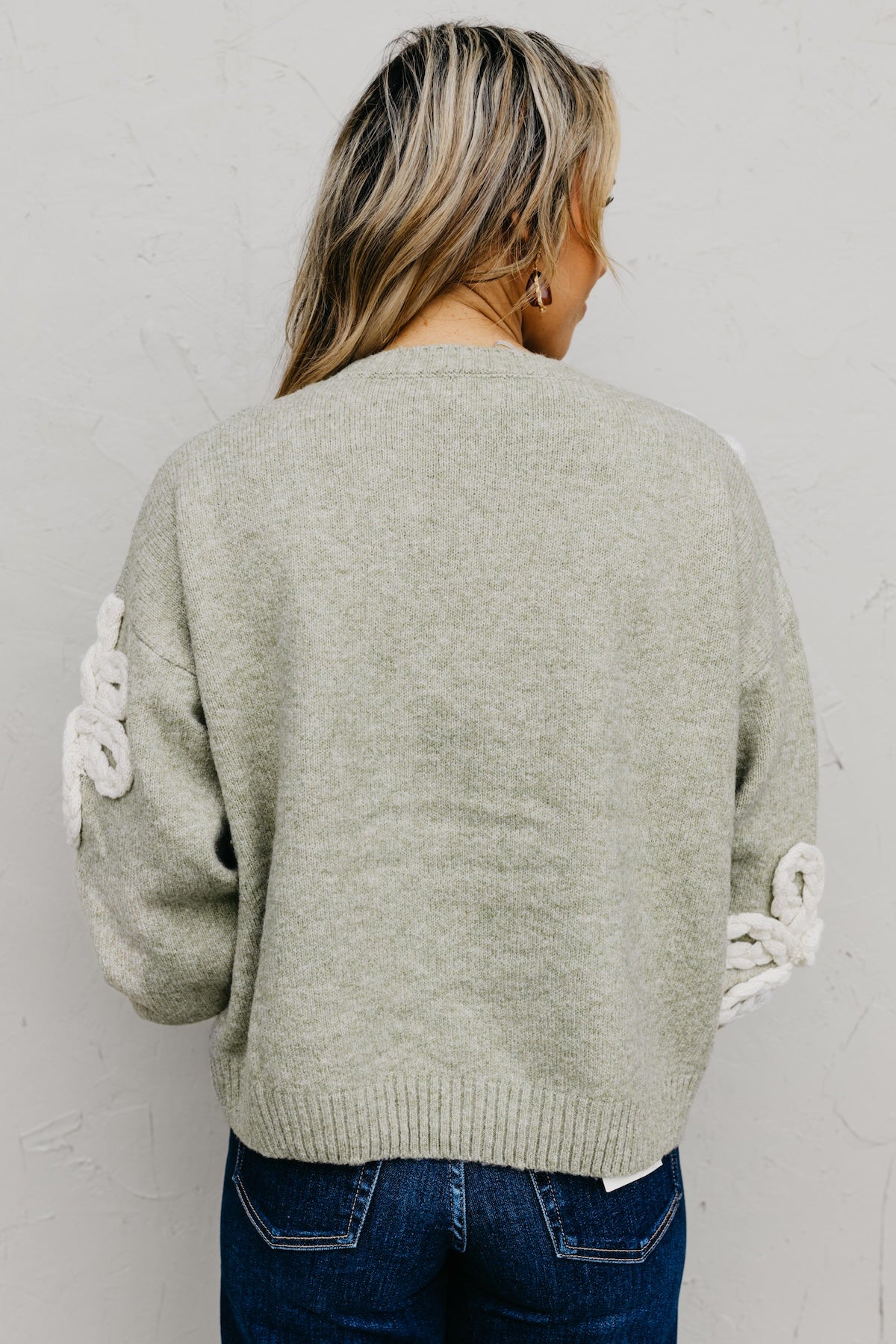 The Yahir Floral Detail Sweater
