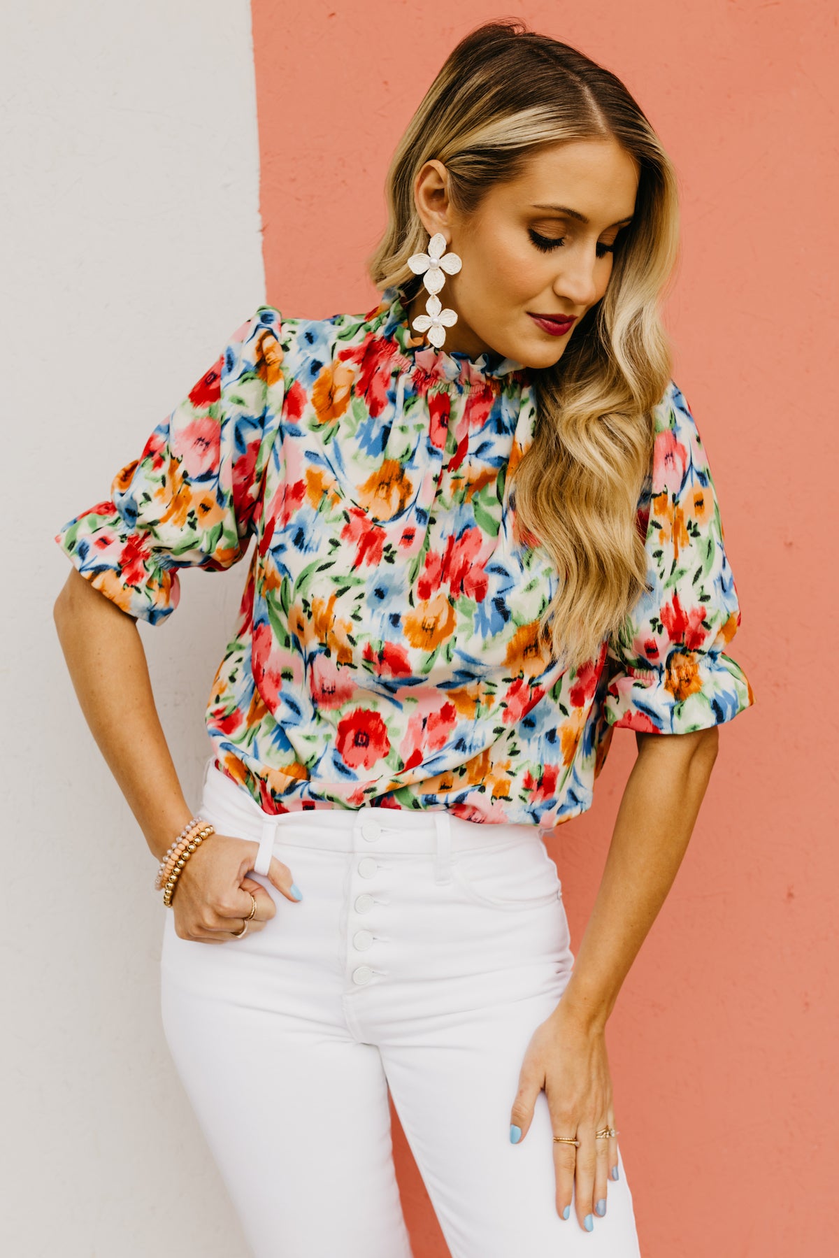 The Hanes Floral Blouse