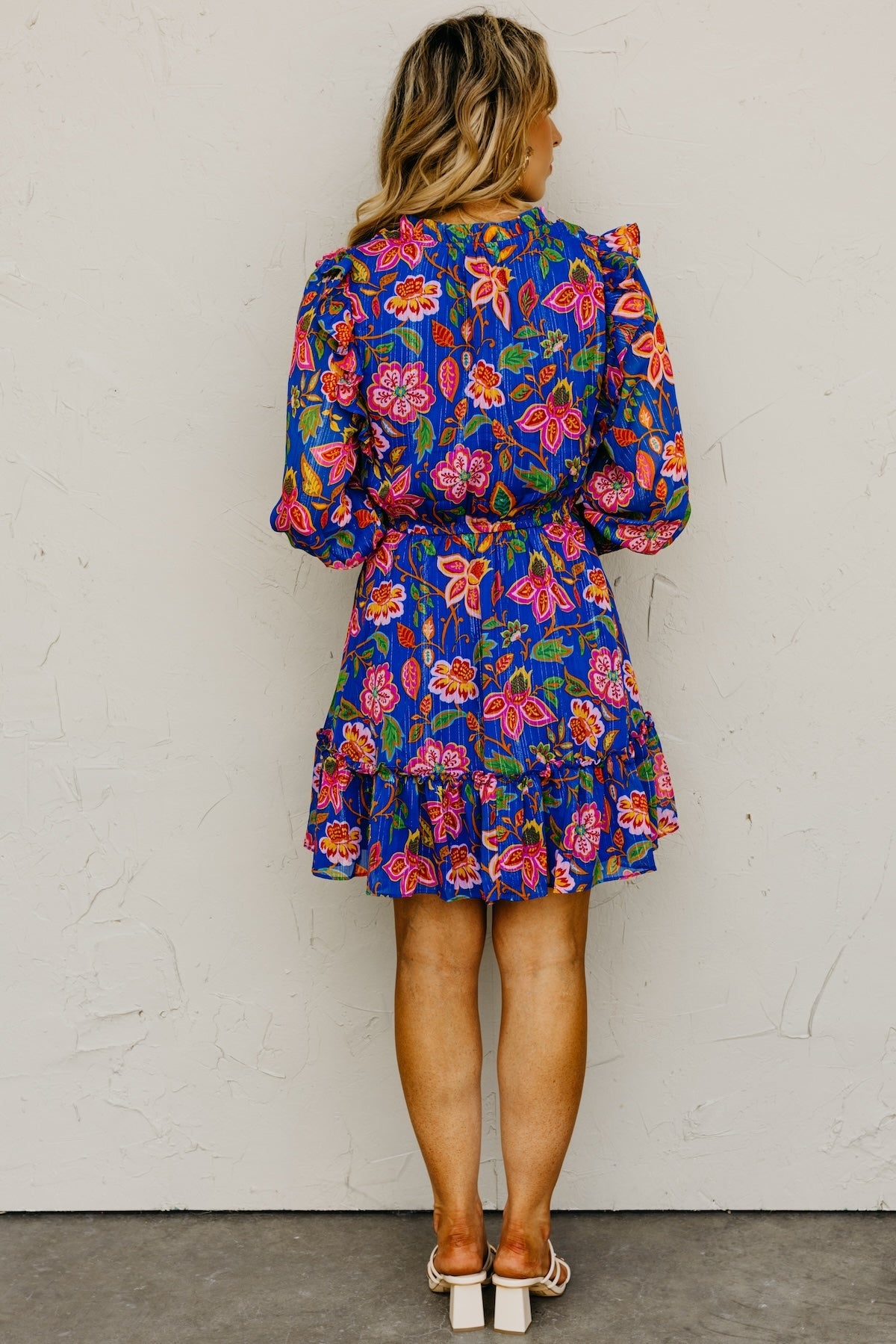 The Wendey Floral Ruffle Mini Dress