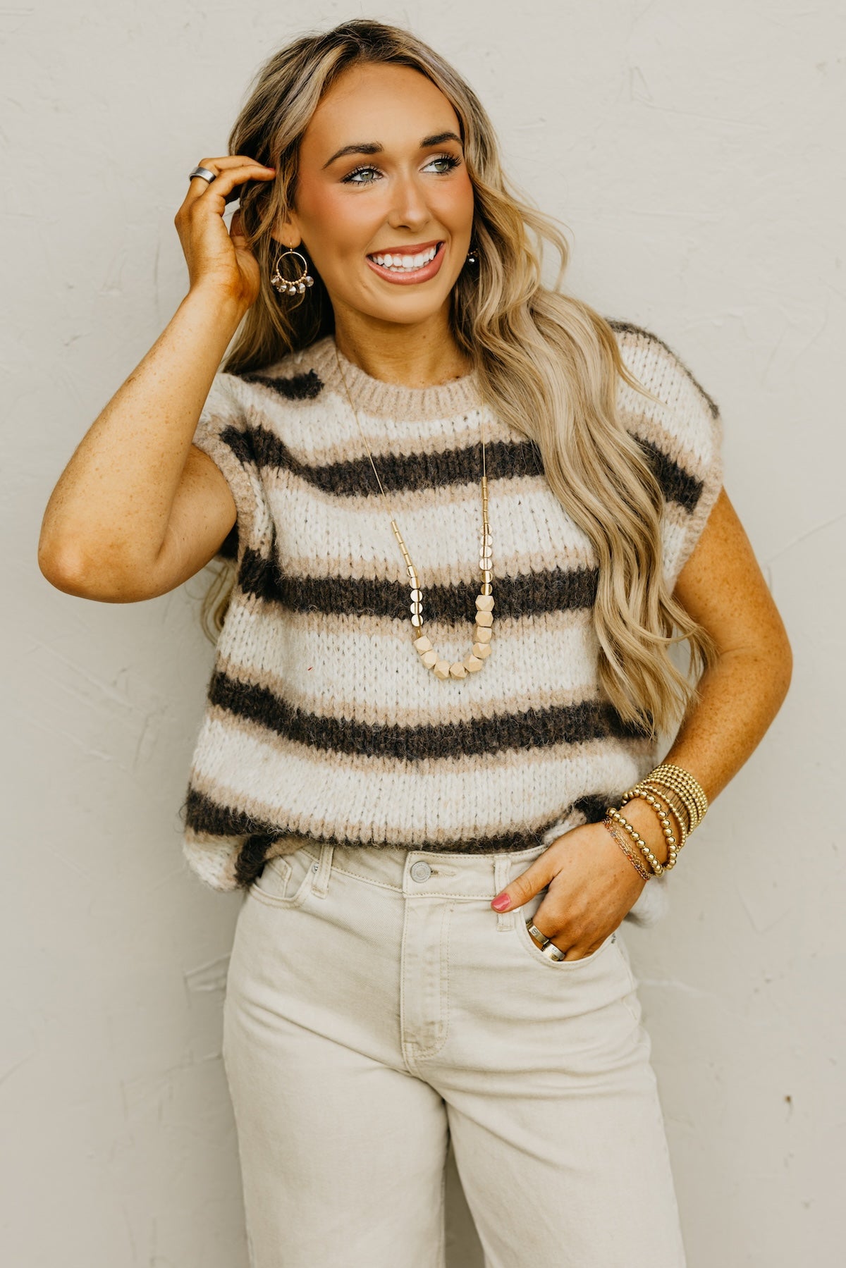 The Oaklyn Stripe Sweater Vest