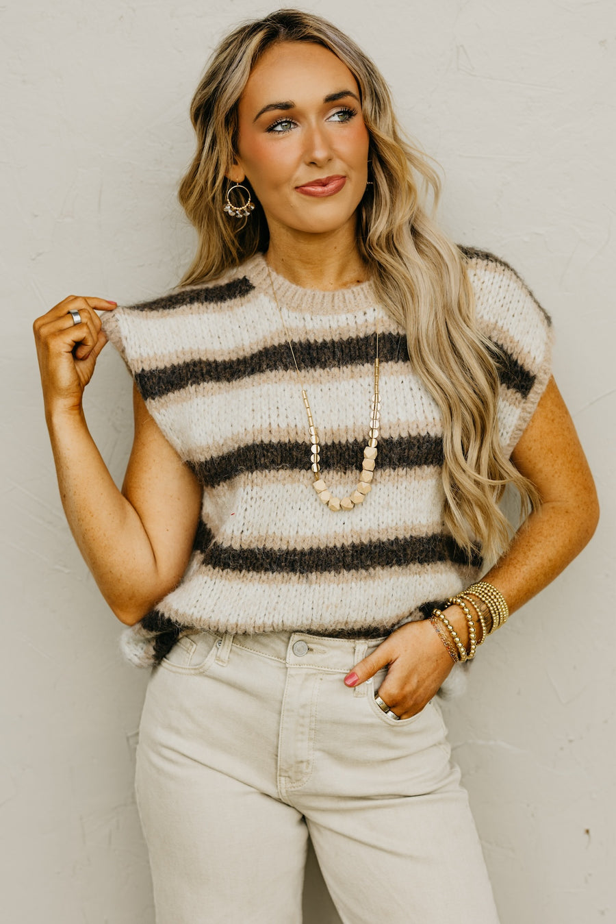 The Oaklyn Stripe Sweater Vest