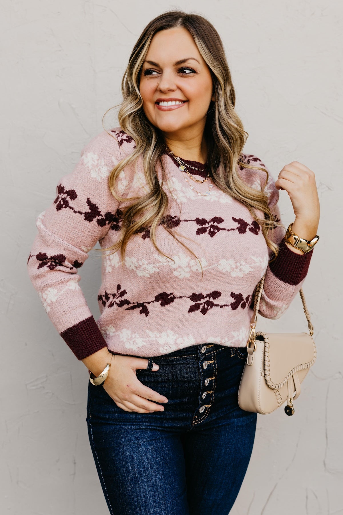 The Merrick Floral Sweater