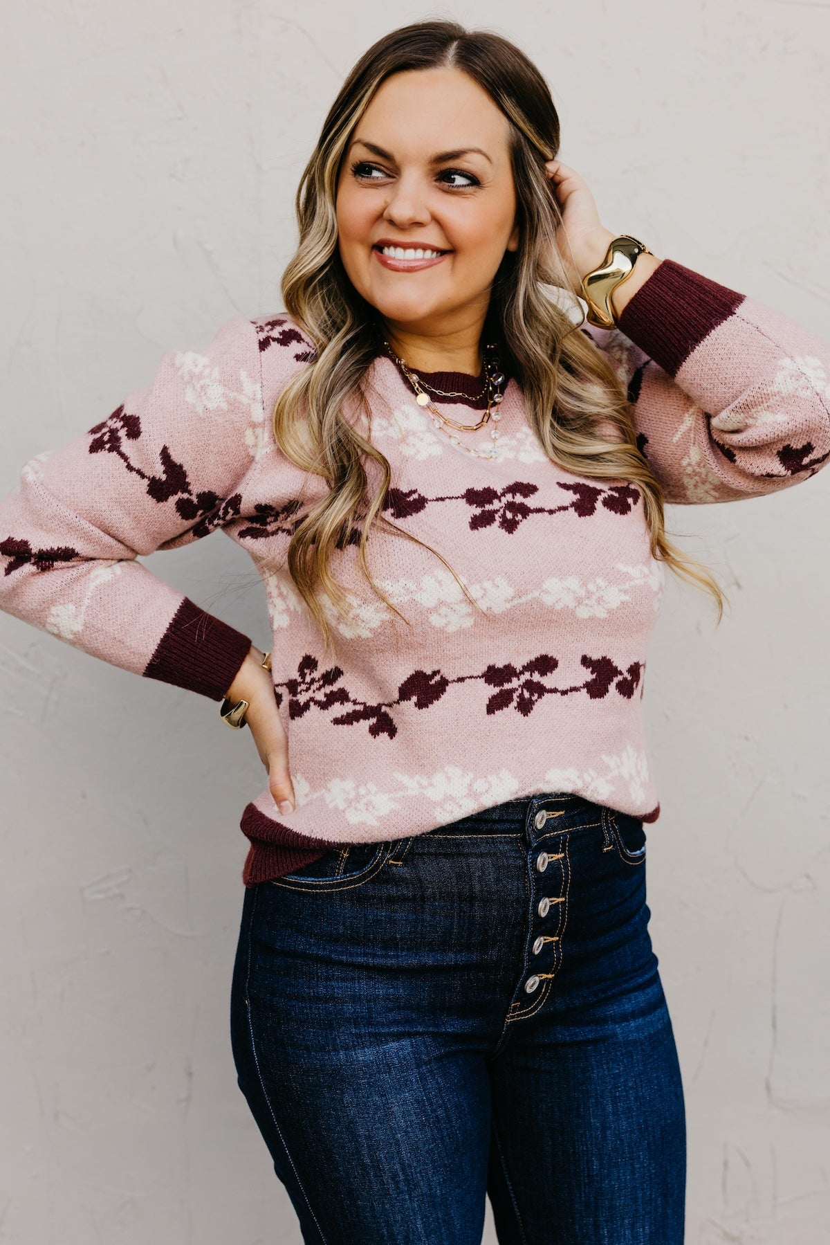 The Merrick Floral Sweater