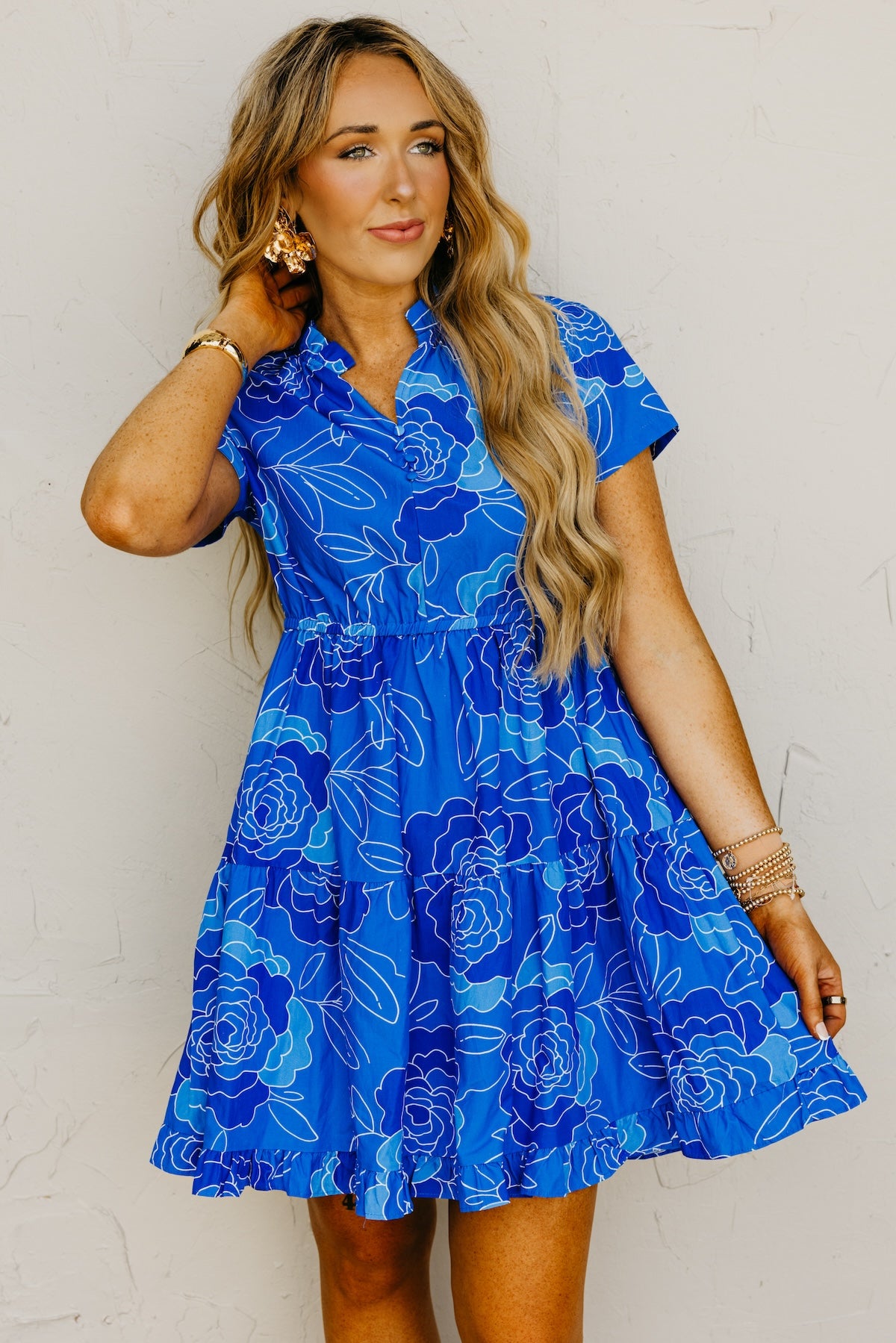 The Raylan Ruffle Hem Mini Dress