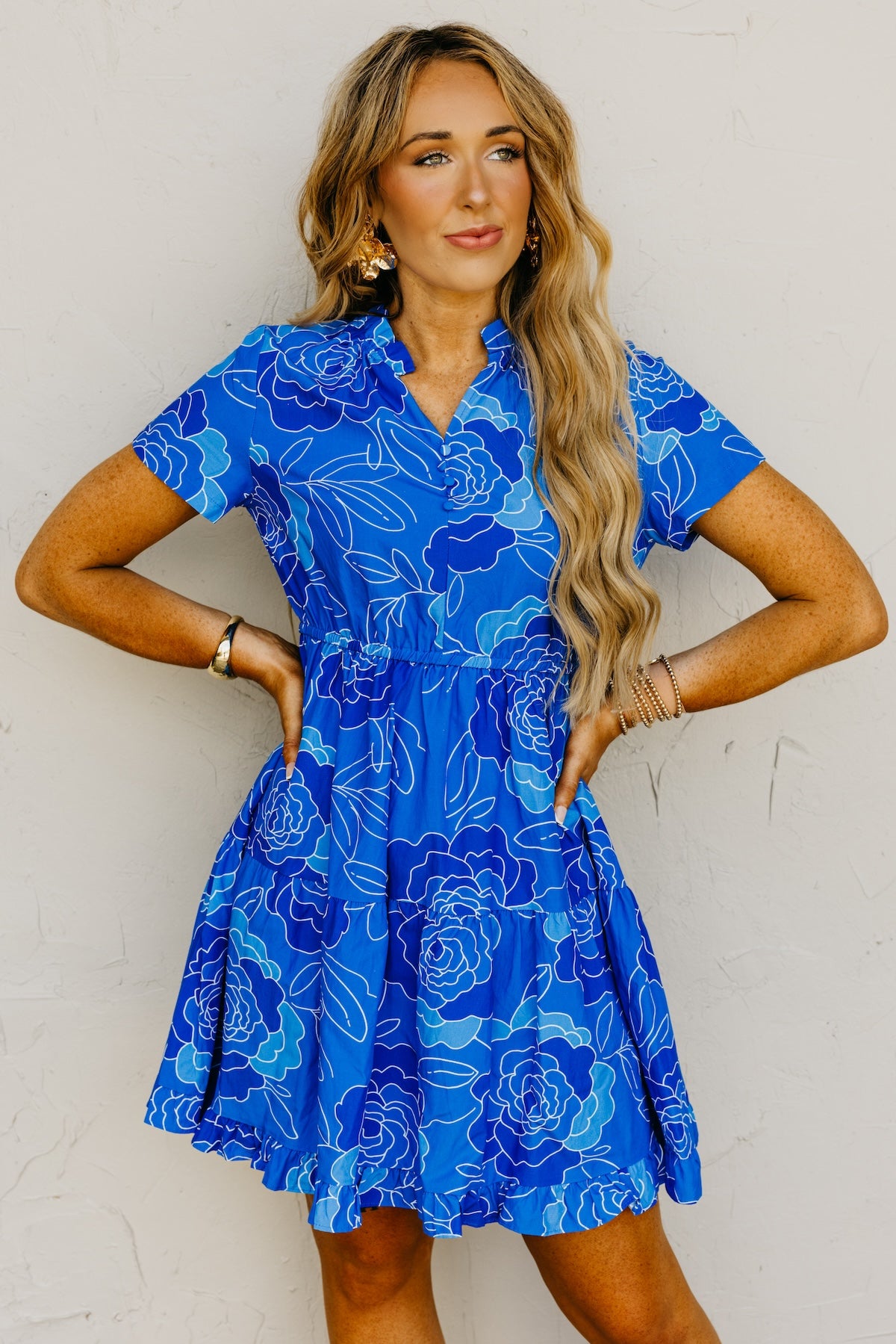 The Raylan Ruffle Hem Mini Dress