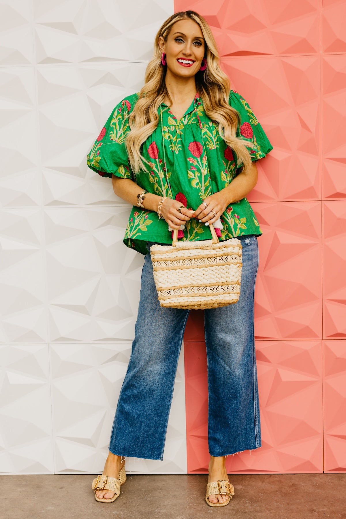 The Marley Puff Sleeve Floral Print Top