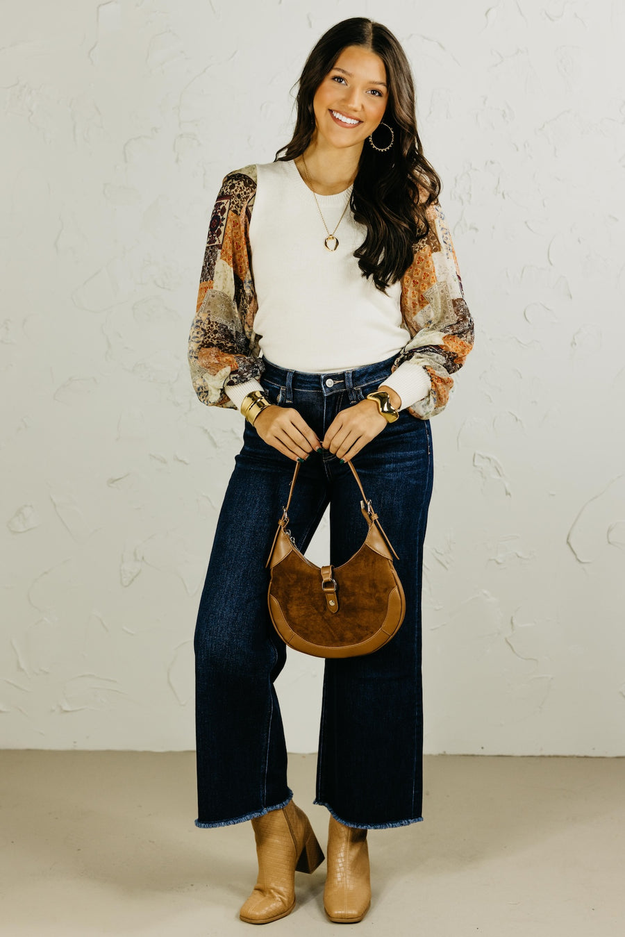 The Harper Mixed Media Sweater