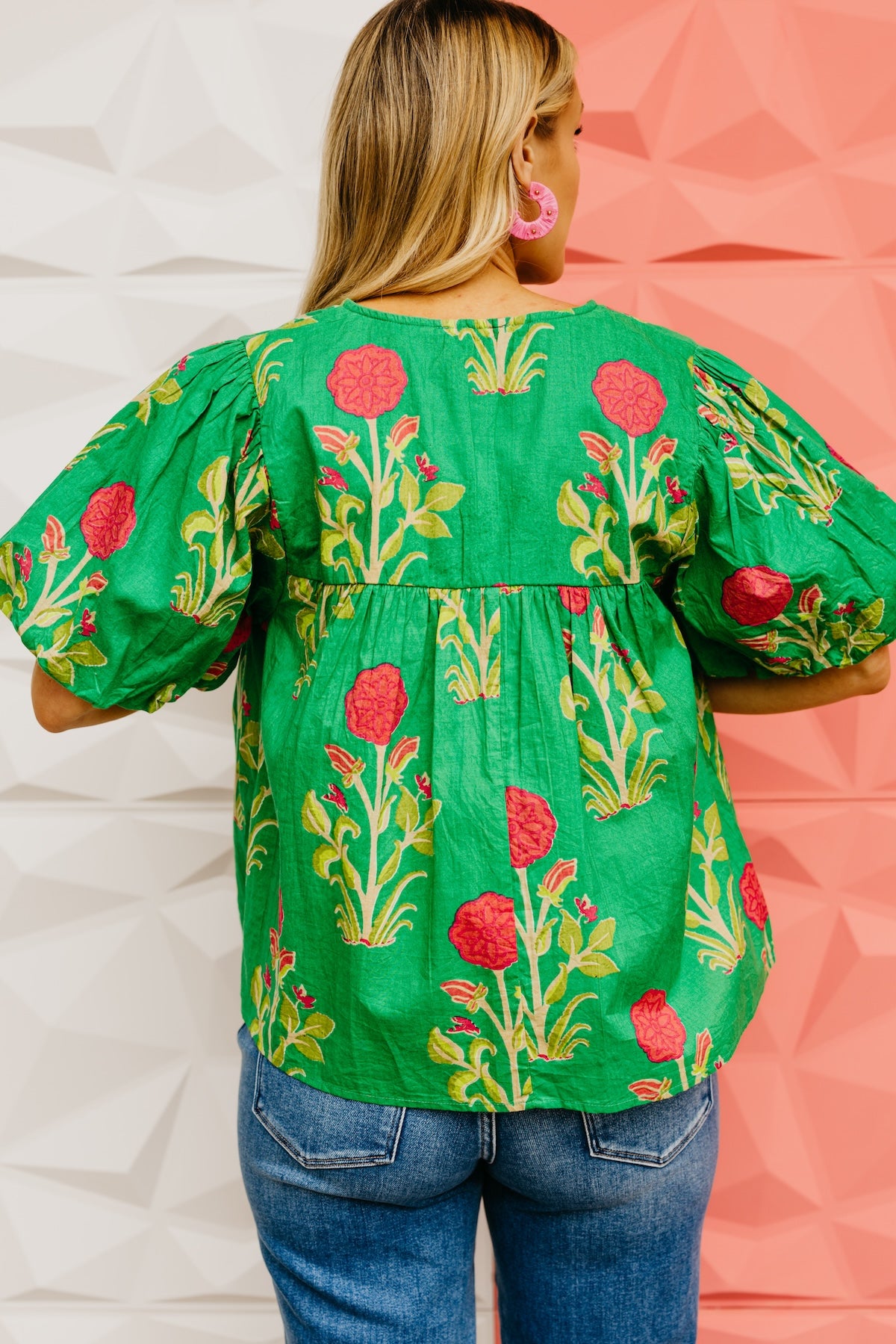 The Marley Puff Sleeve Floral Print Top
