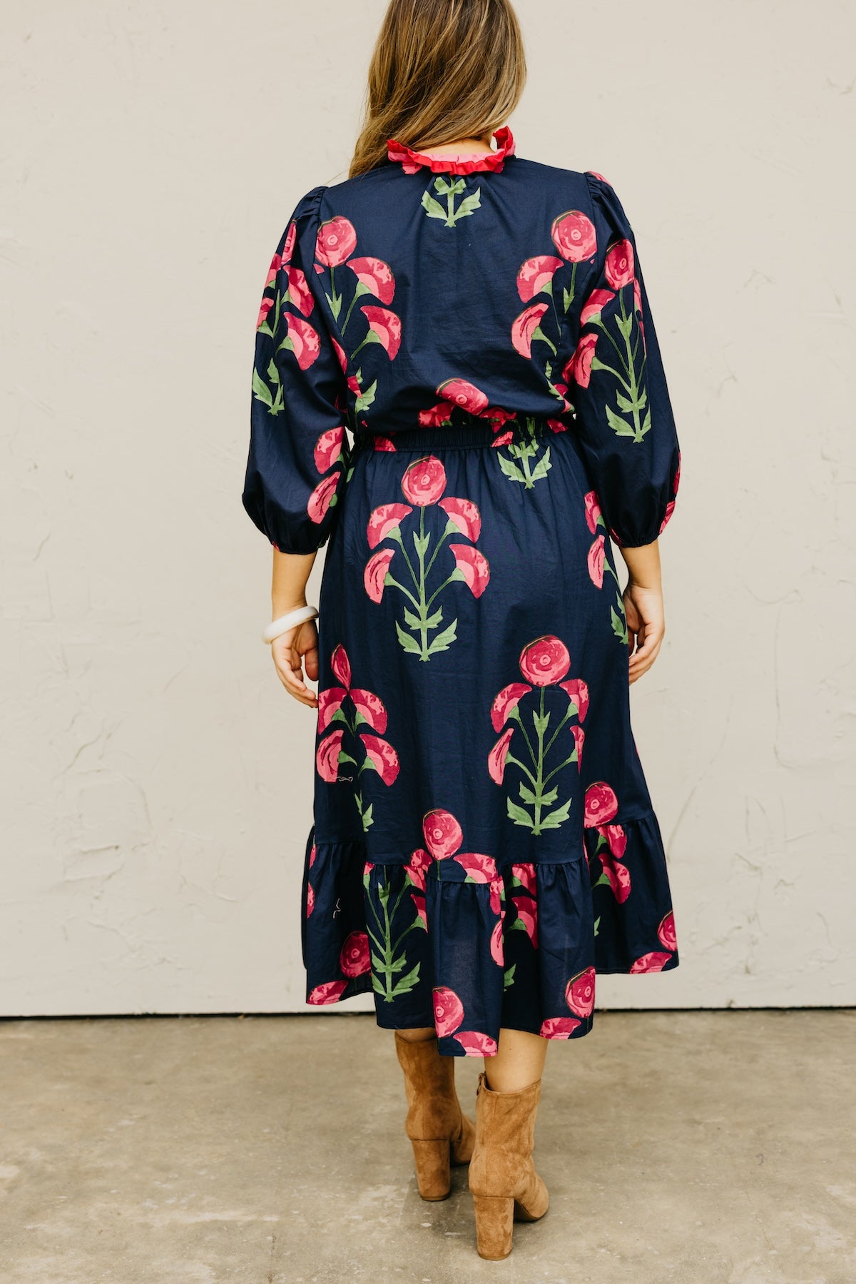 The Raven Floral Midi Dress