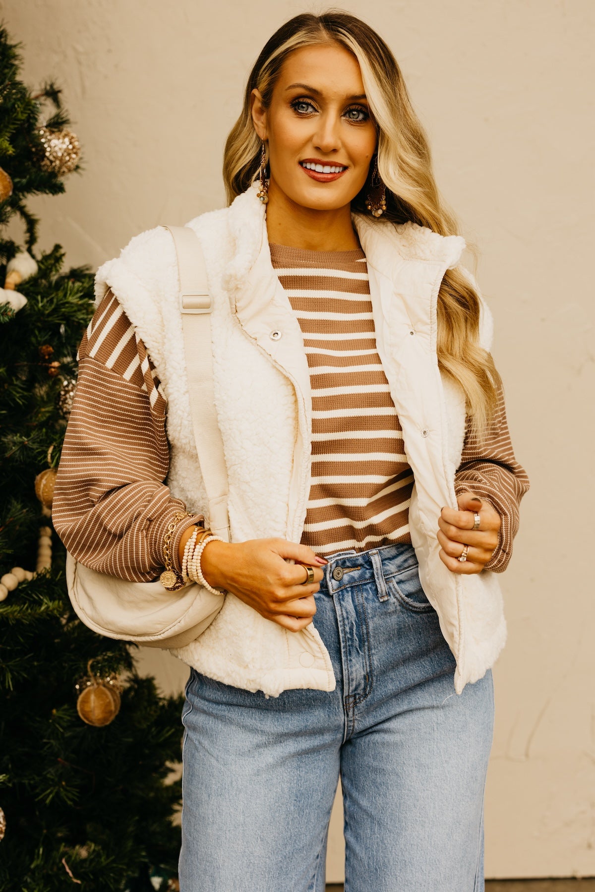 The Rylee Faux Shearling Vest