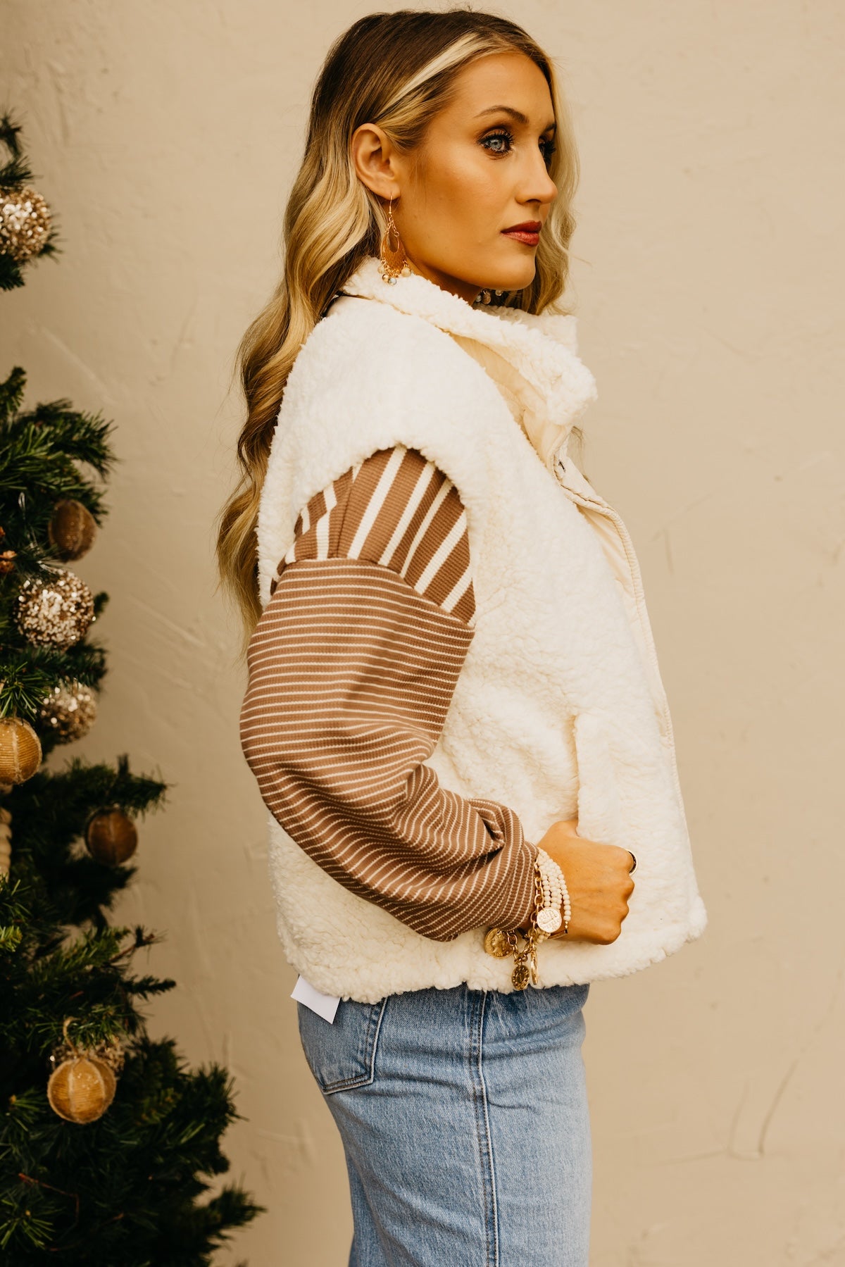 The Rylee Faux Shearling Vest