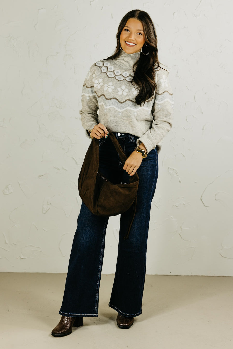 The William Floral Nordic Sweater