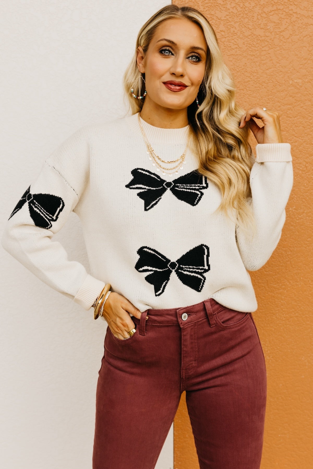 The Keegan Bow Detail Sweater