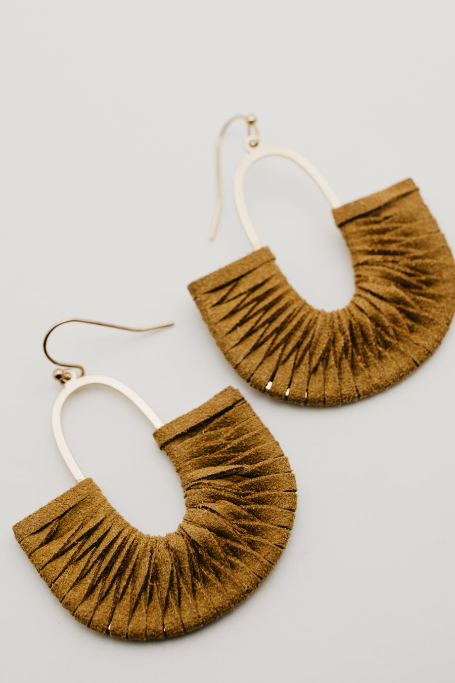 The Lena Suede Wrapped Earring