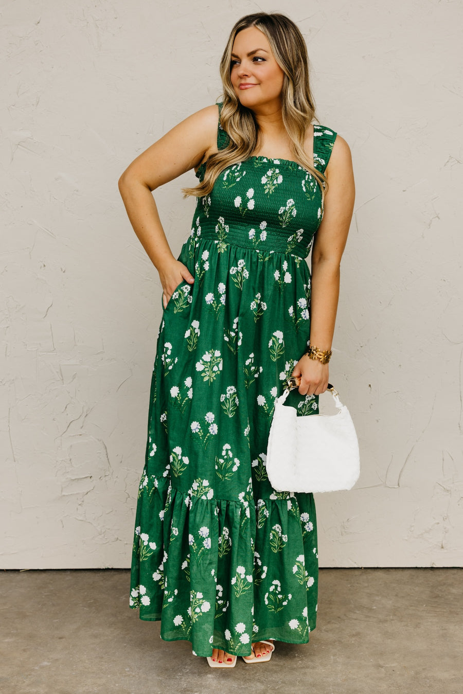 The Kelly Floral Smocked Maxi Dress