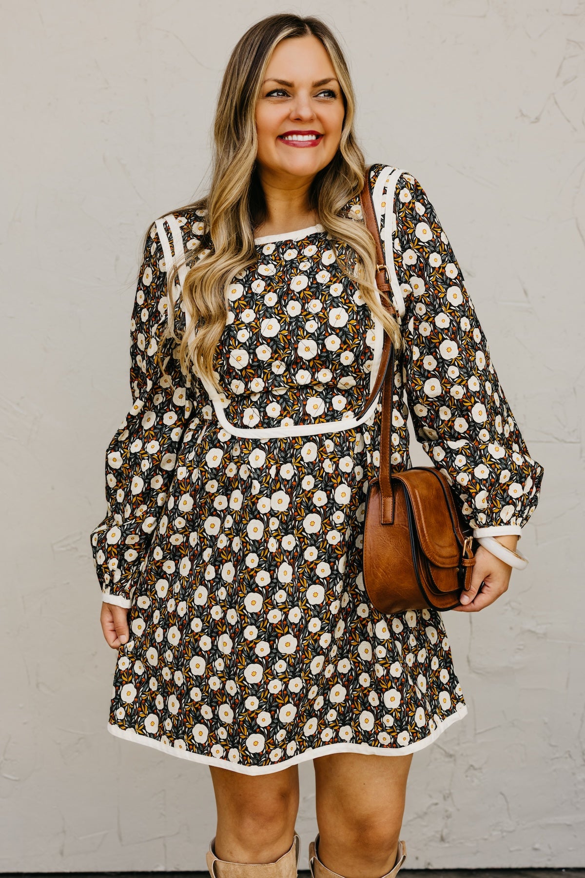 The Elyse Floral Tie Back Mini Dress