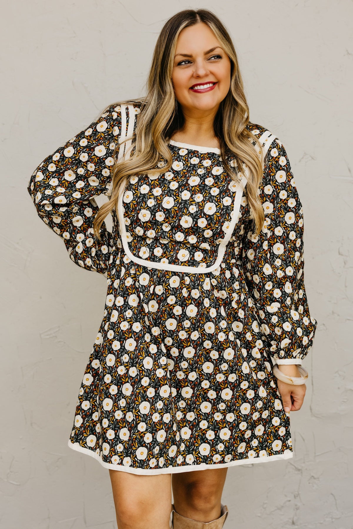 The Elyse Floral Tie Back Mini Dress
