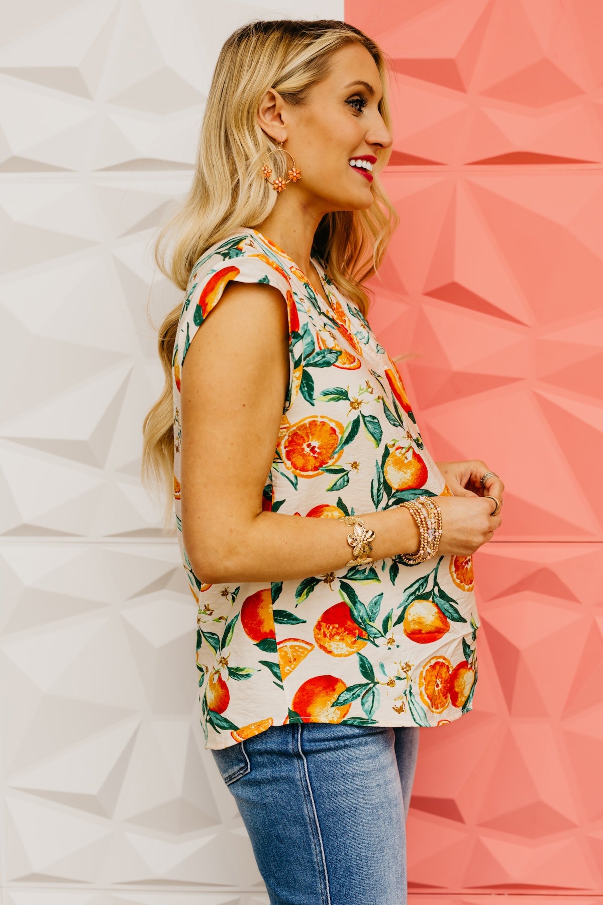 The Marta V Neck Pleat Blouse
