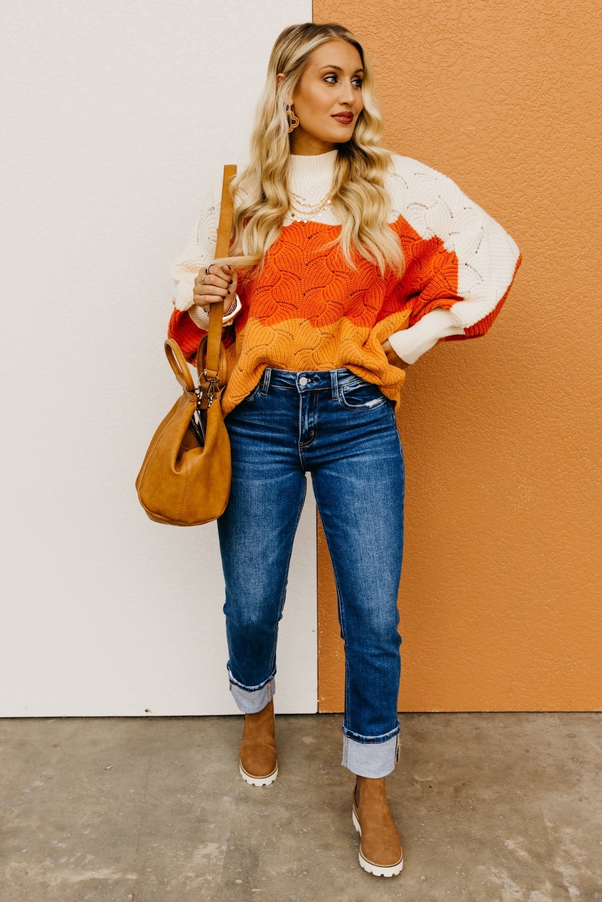 The Bexley Color Block Sweater