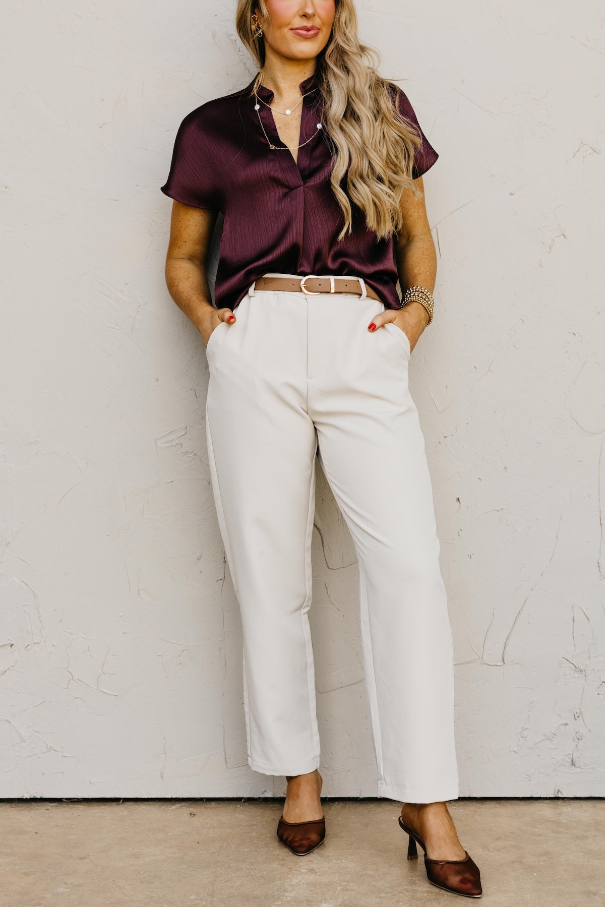 The Rylie Belted Trouser Pants