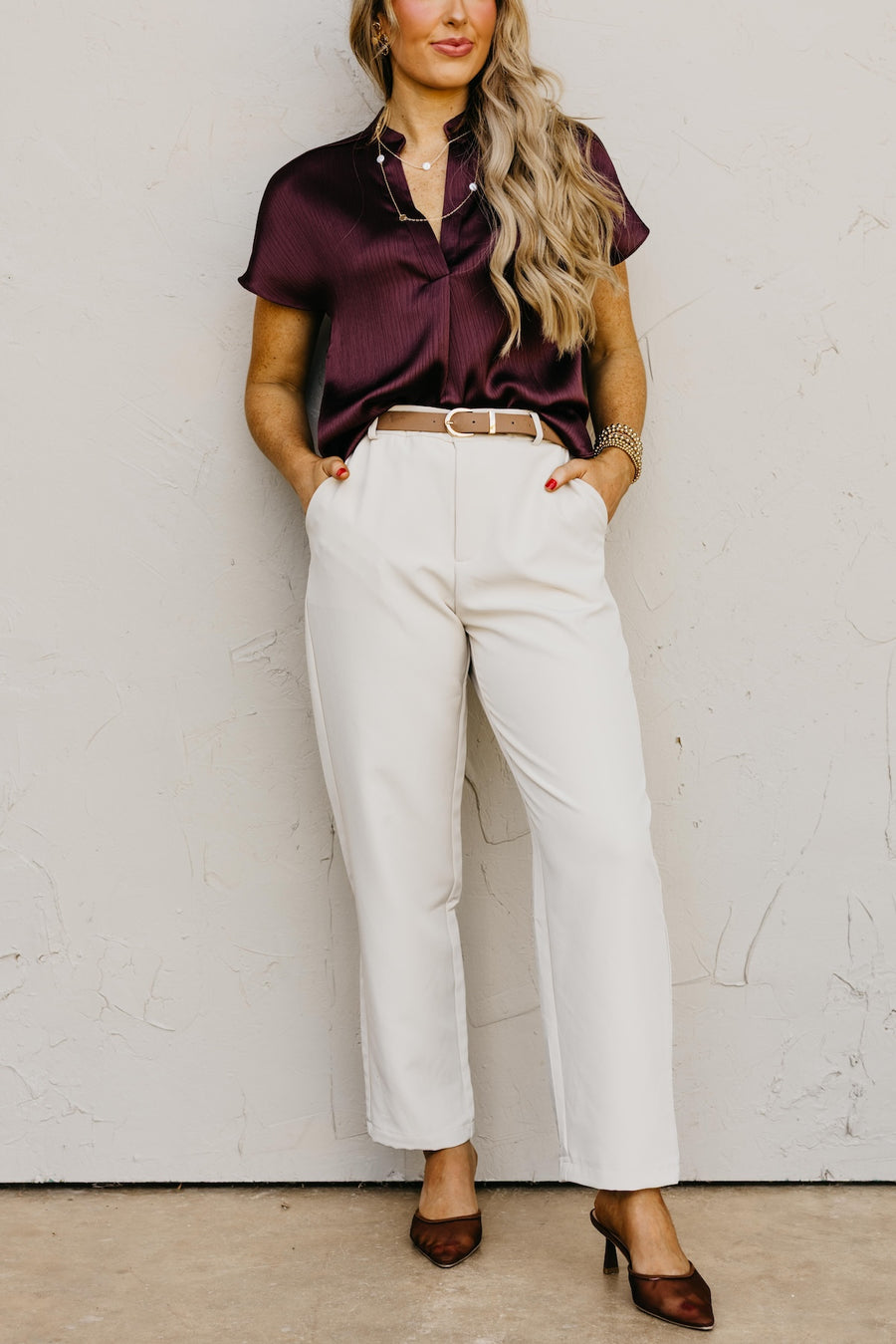 The Rylie Belted Trouser Pants