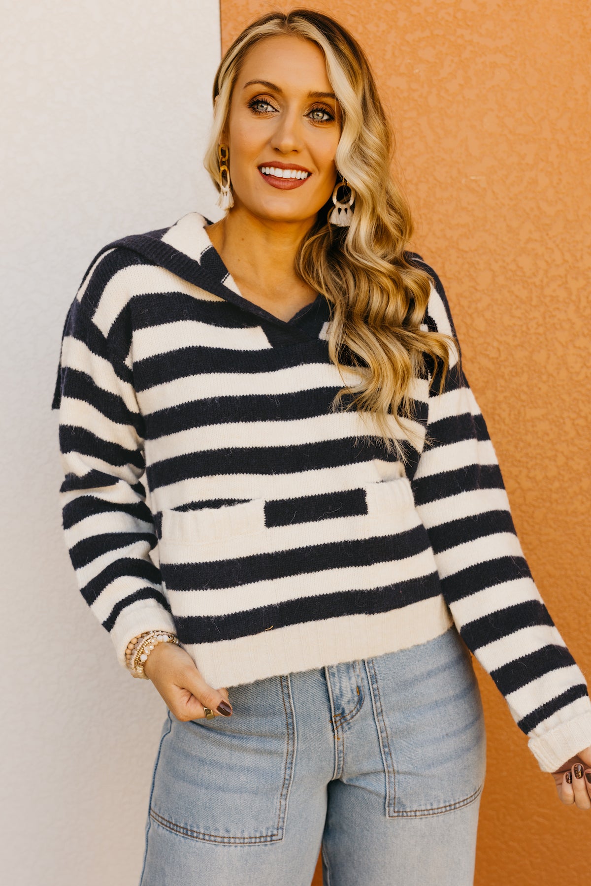 The Carlee Sailor Collar Sweater