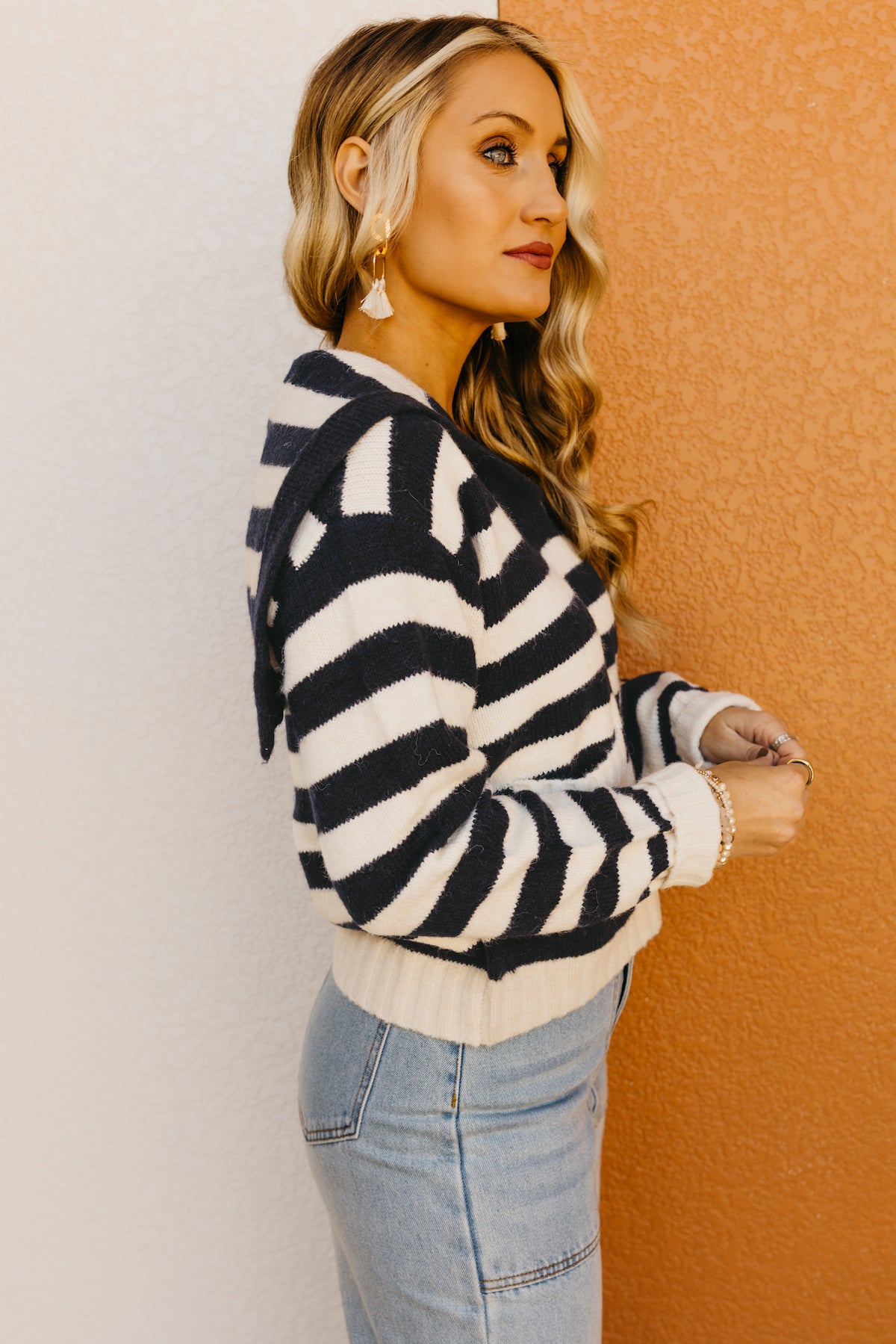 The Carlee Sailor Collar Sweater