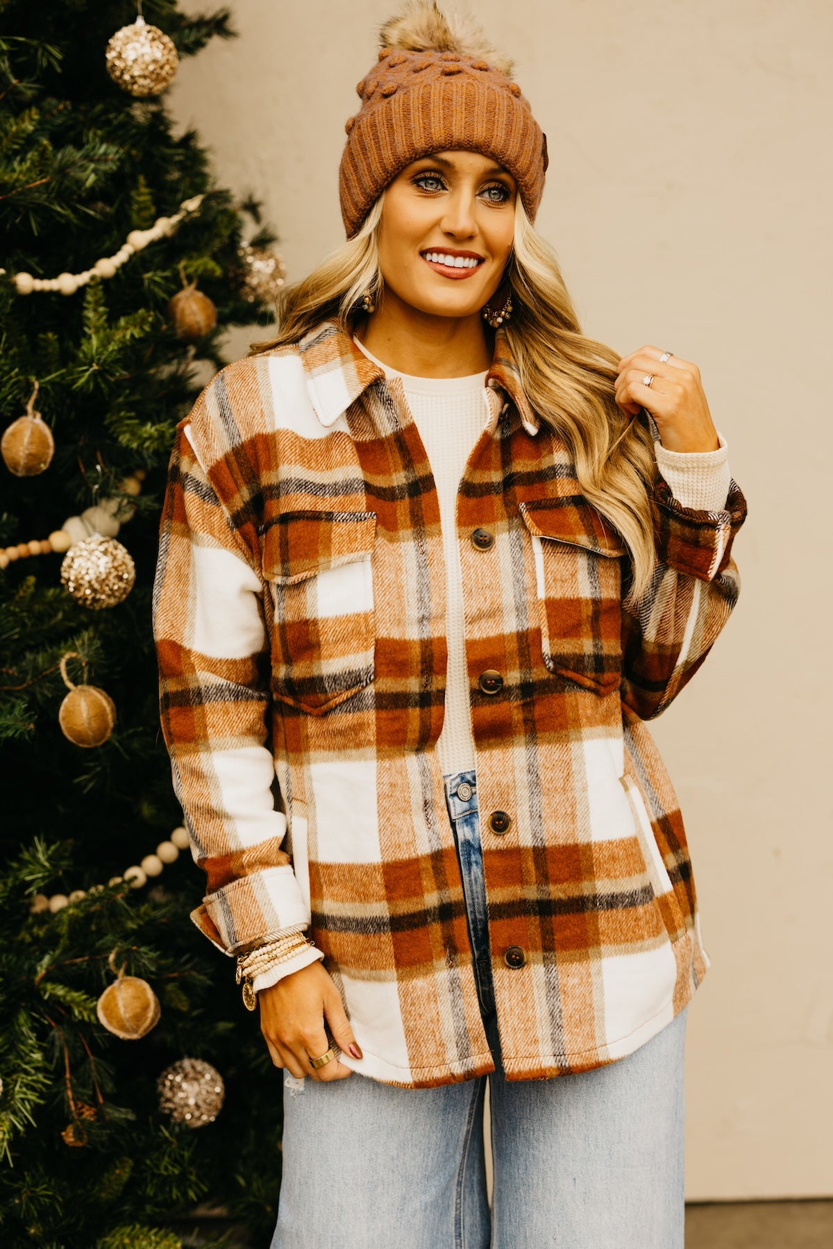 The Aubree Plaid Shacket