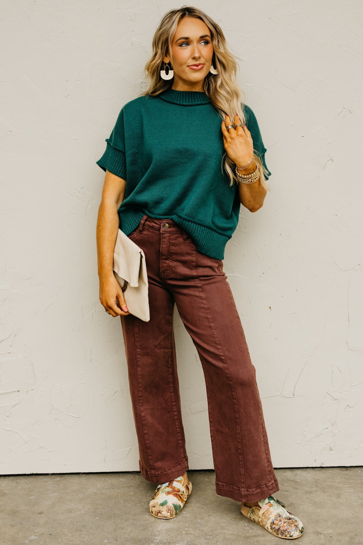 The Evvy Reverse Seam Sweater Top