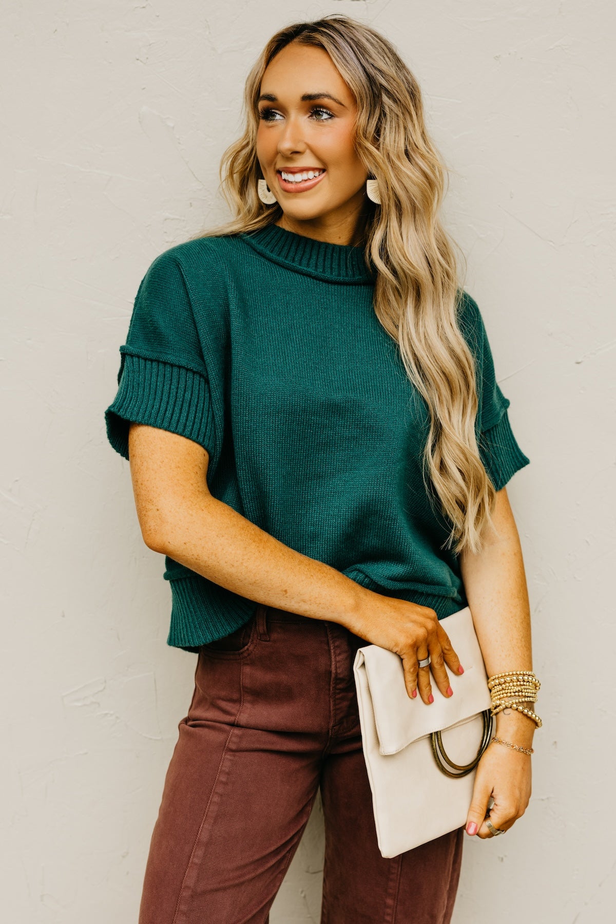 The Evvy Reverse Seam Sweater Top