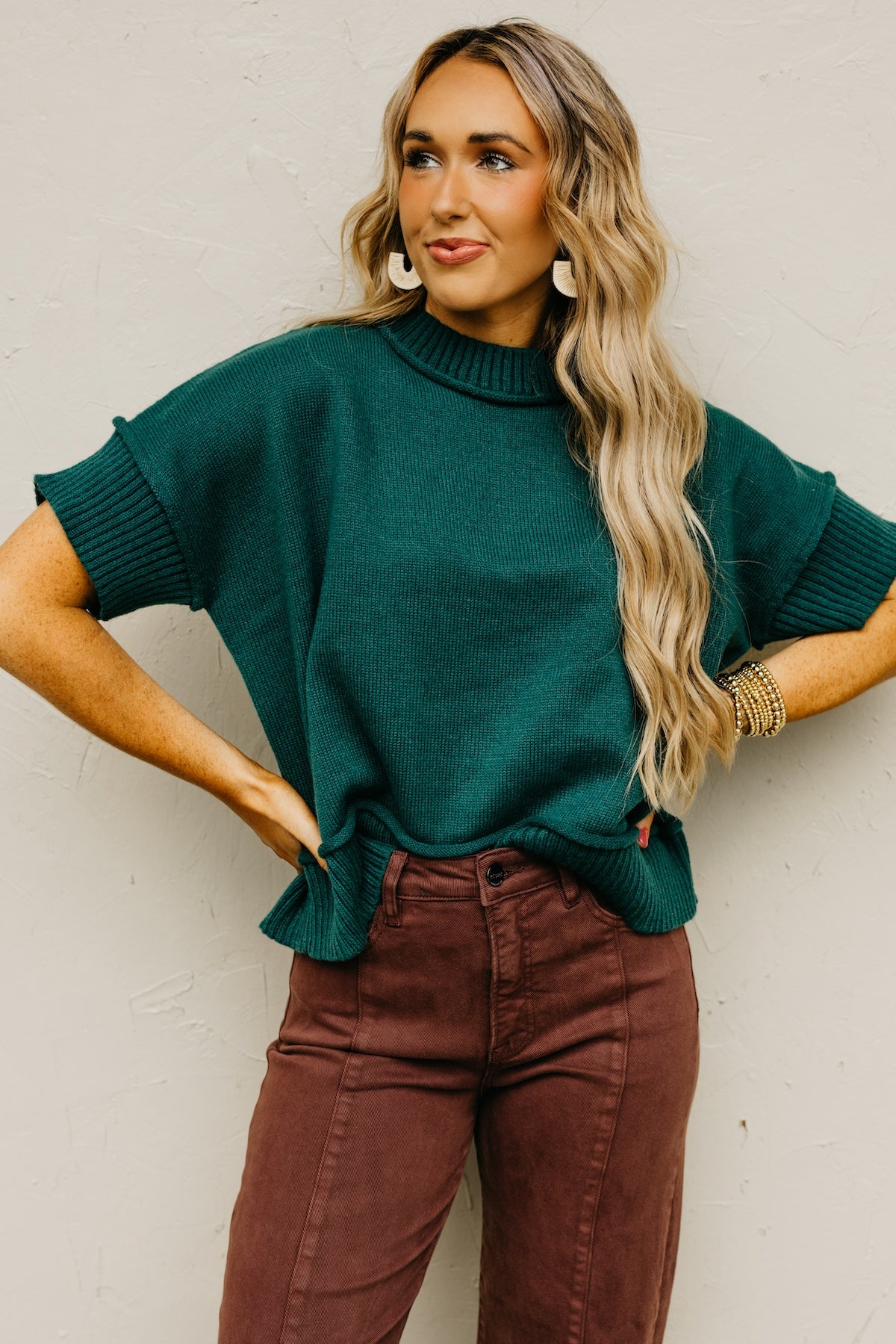 The Evvy Reverse Seam Sweater Top