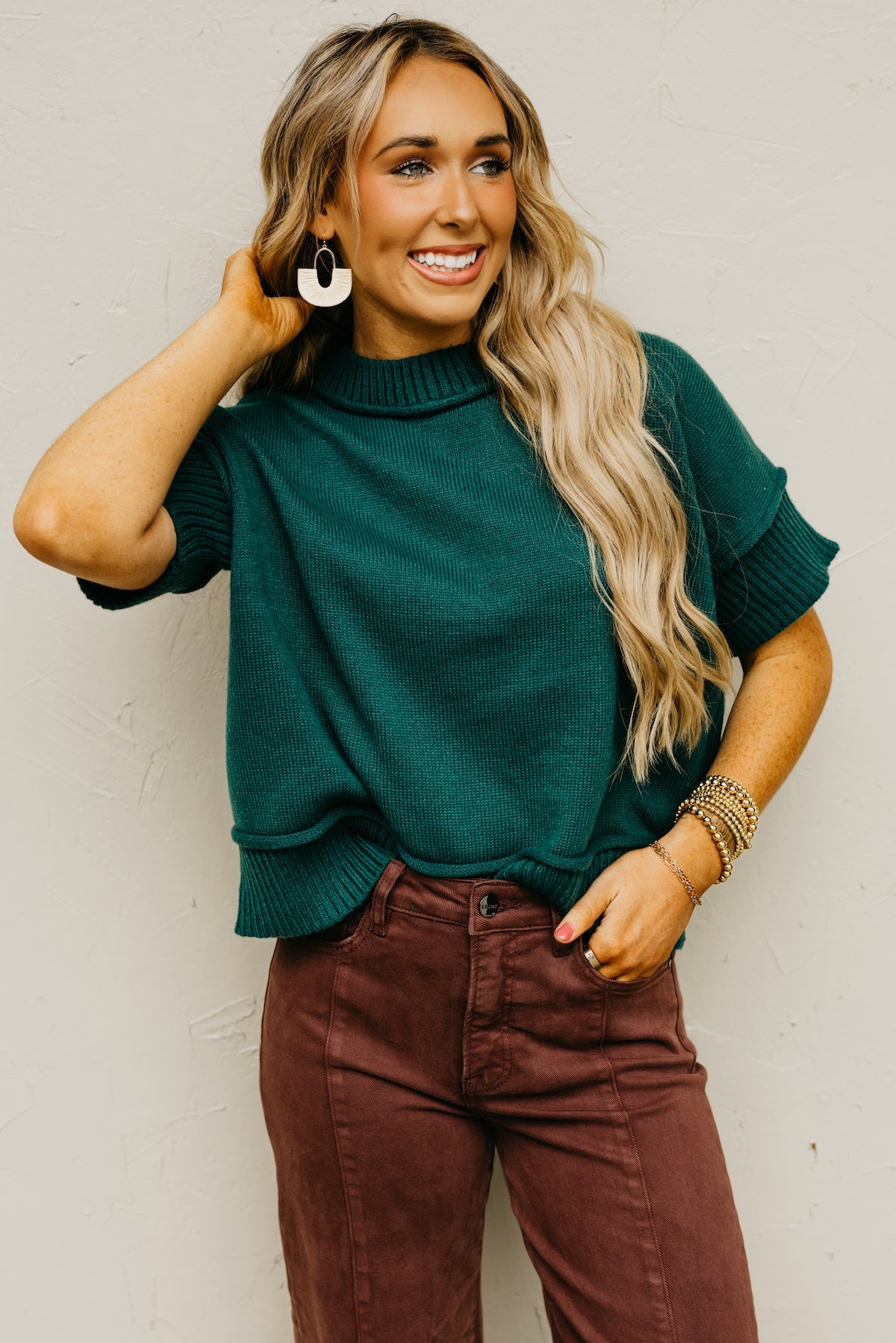The Evvy Reverse Seam Sweater Top