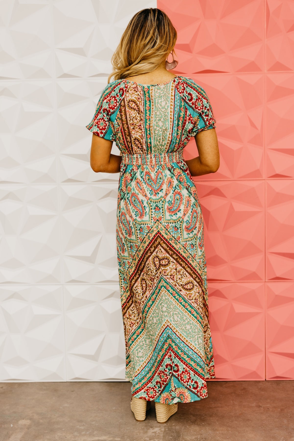 LoveStitch | The Tinley Floral Puff Sleeve Maxi Dress