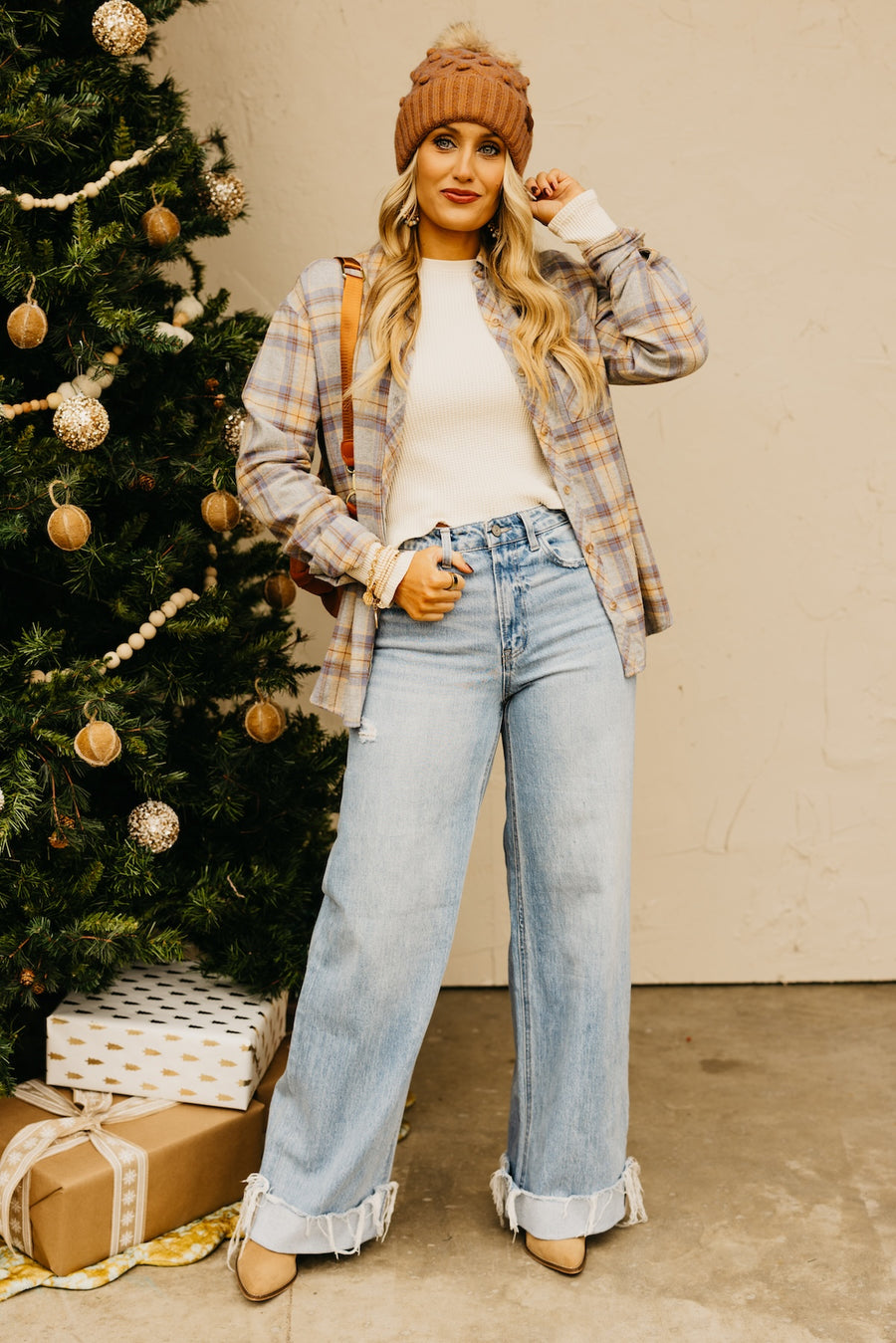 The Leanna Oversize Plaid Shirt