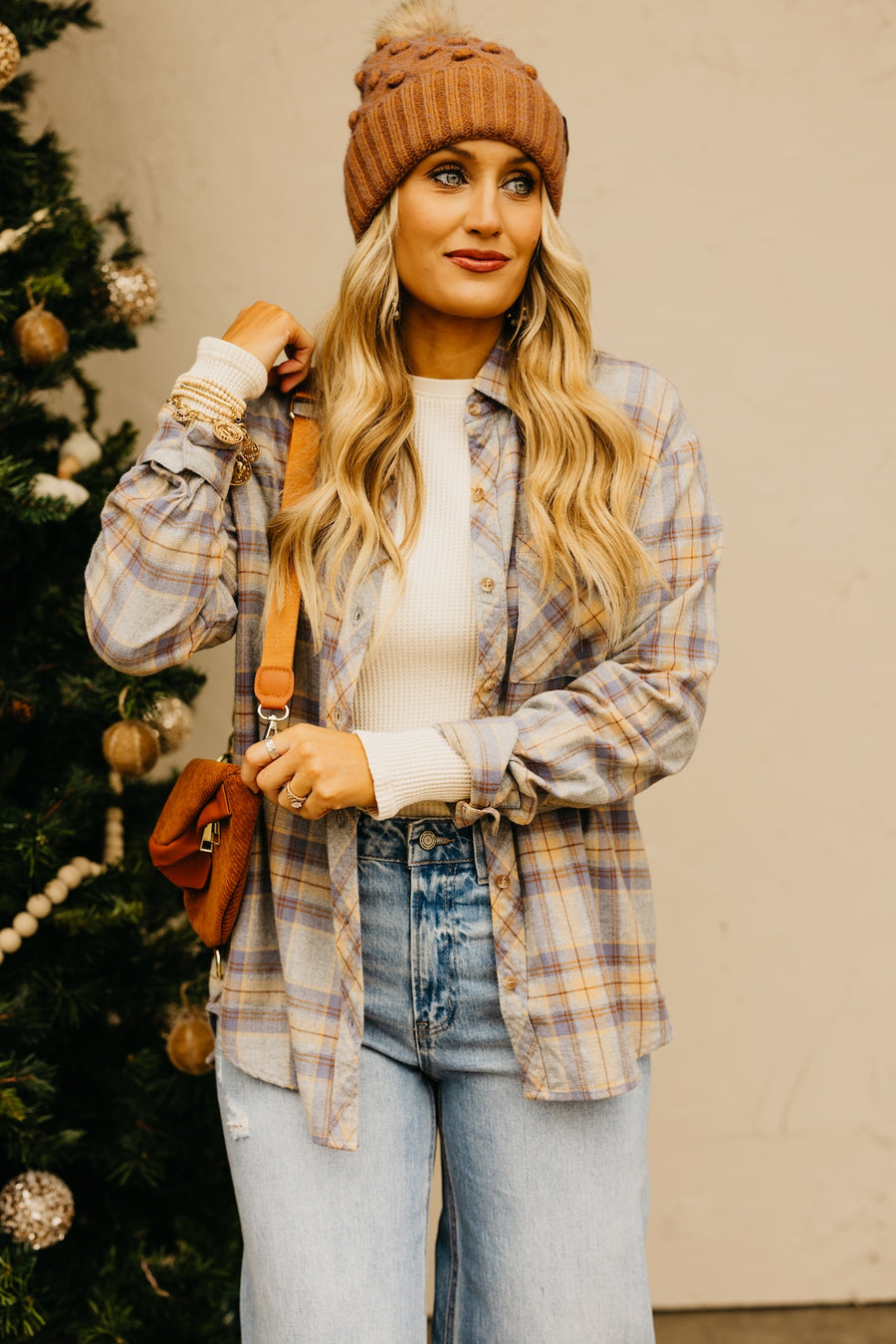 The Leanna Oversize Plaid Shirt