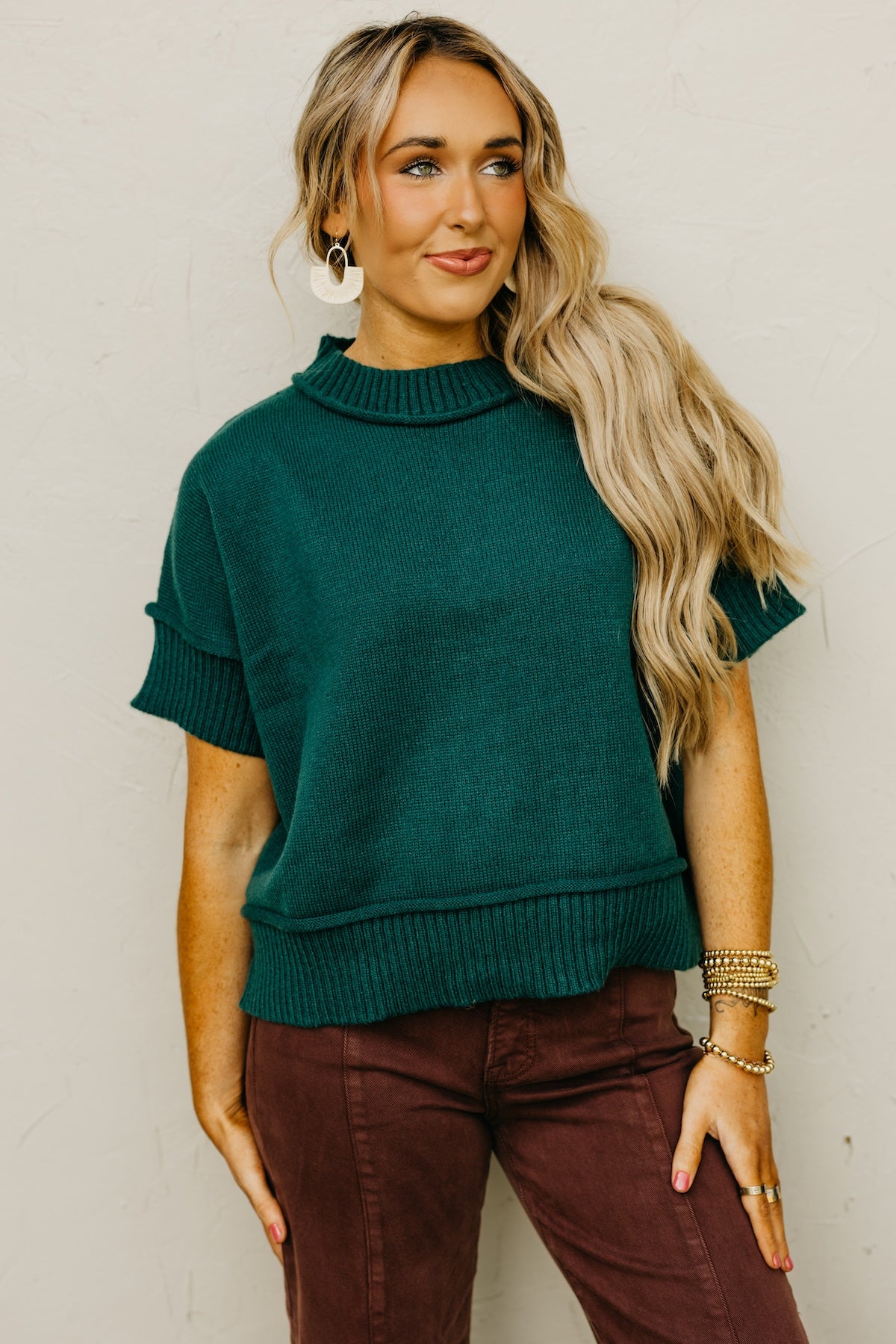 The Evvy Reverse Seam Sweater Top