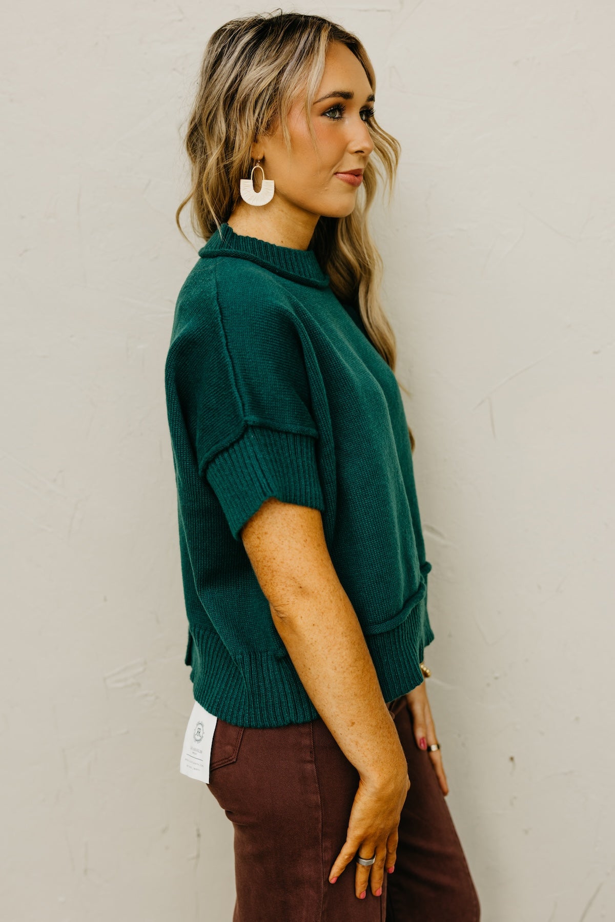 The Evvy Reverse Seam Sweater Top