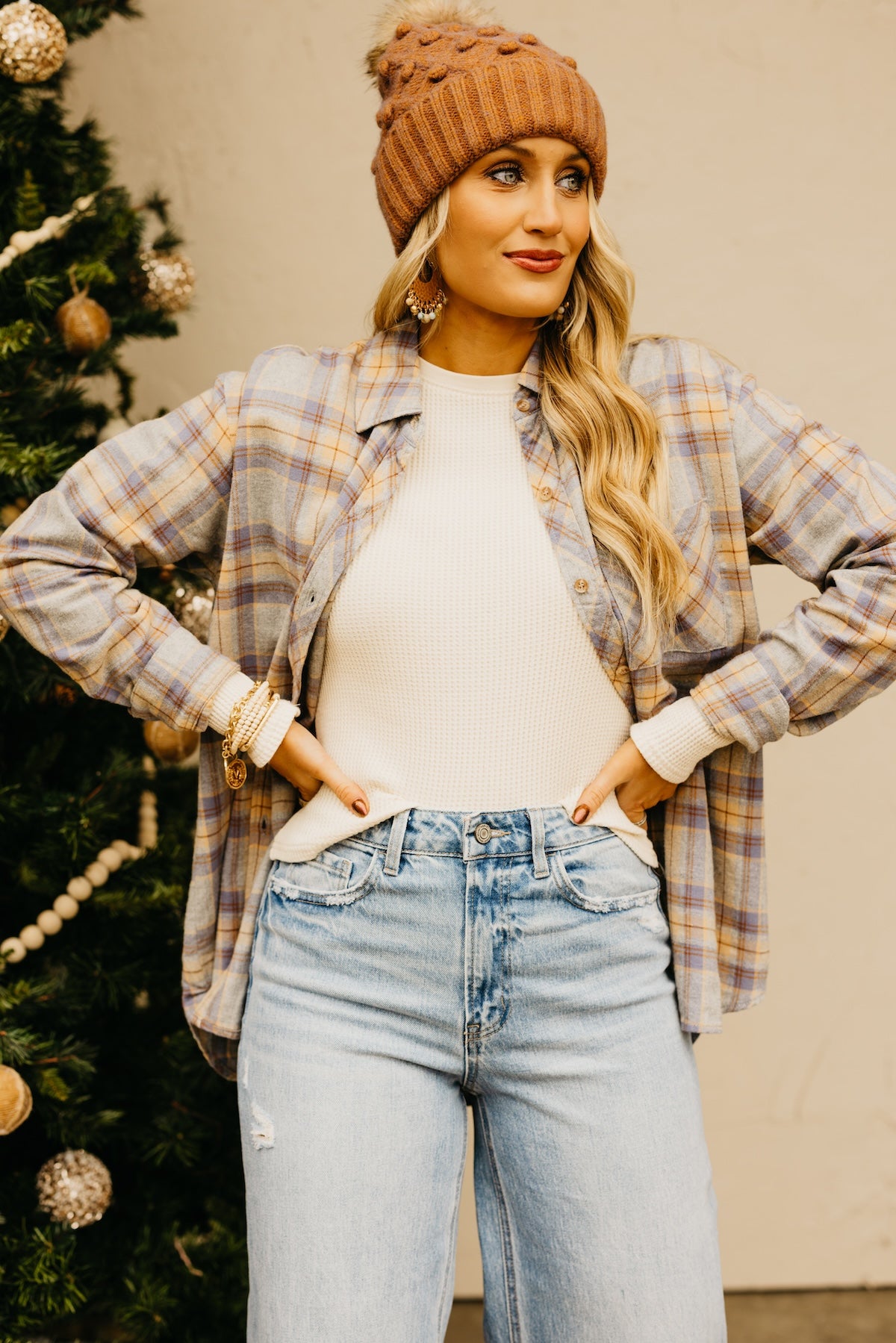 The Leanna Oversize Plaid Shirt