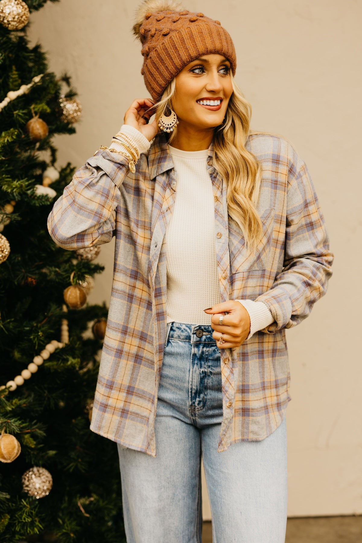The Leanna Oversize Plaid Shirt