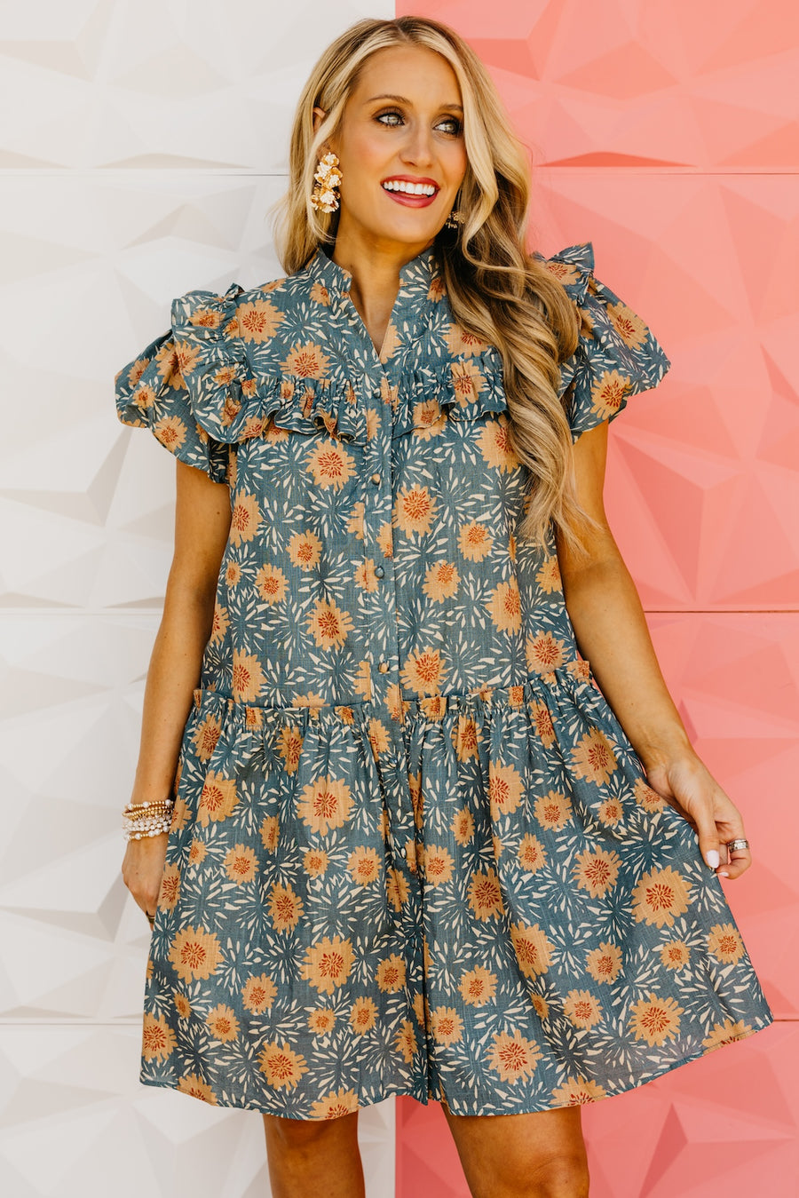 The Marshall Puff Sleeve Mini Dress