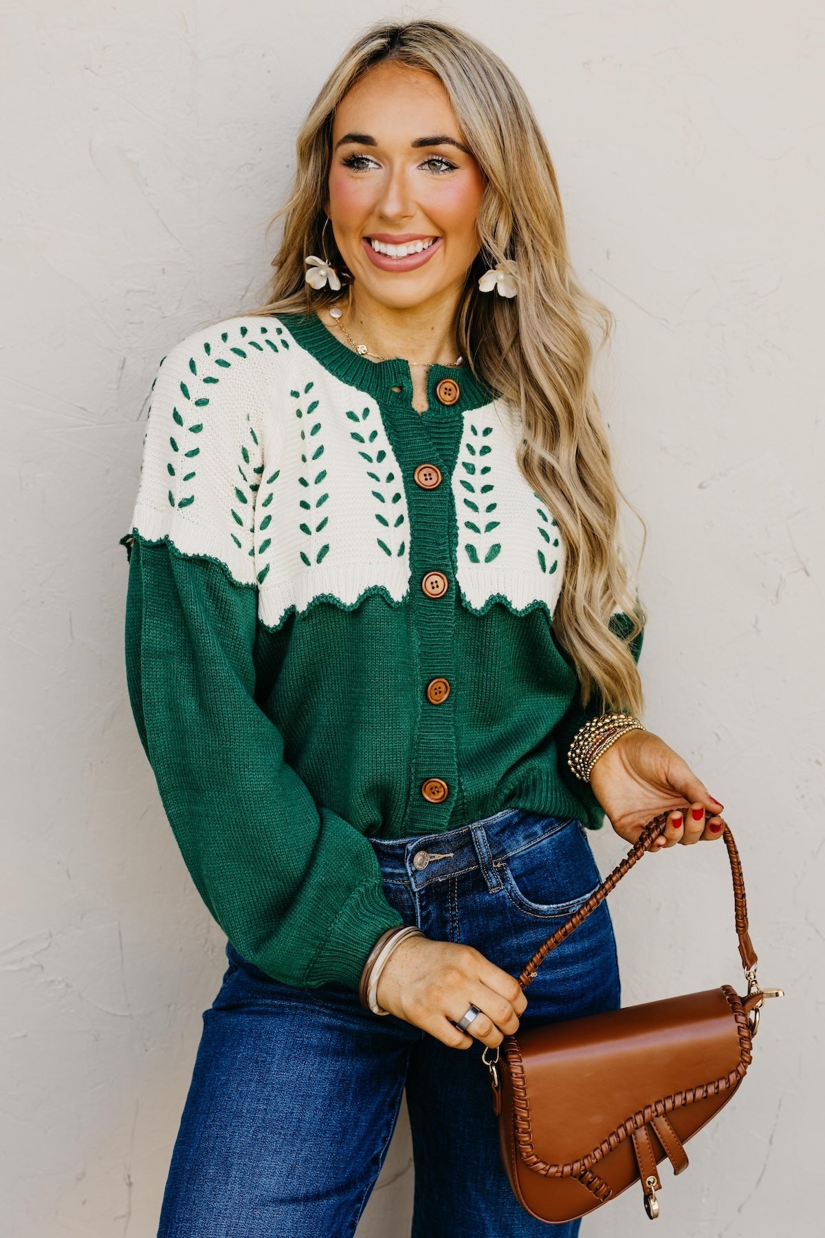 The Maddie Stitch Color Block Cardigan