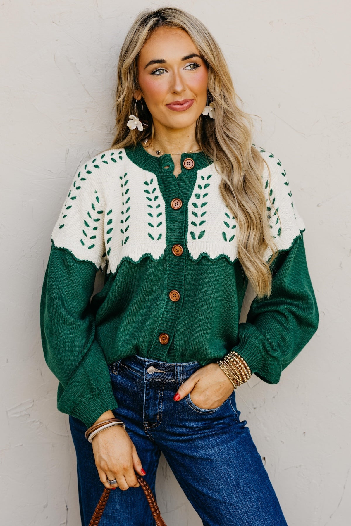 The Maddie Stitch Color Block Cardigan