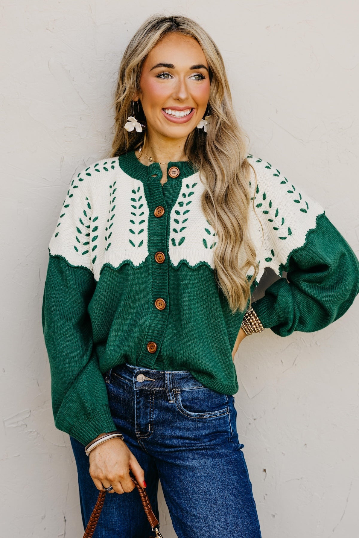 The Maddie Stitch Color Block Cardigan