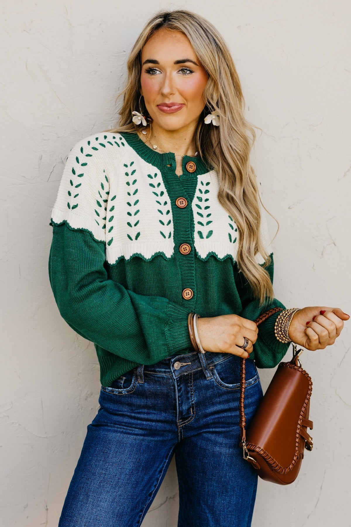 The Maddie Stitch Color Block Cardigan