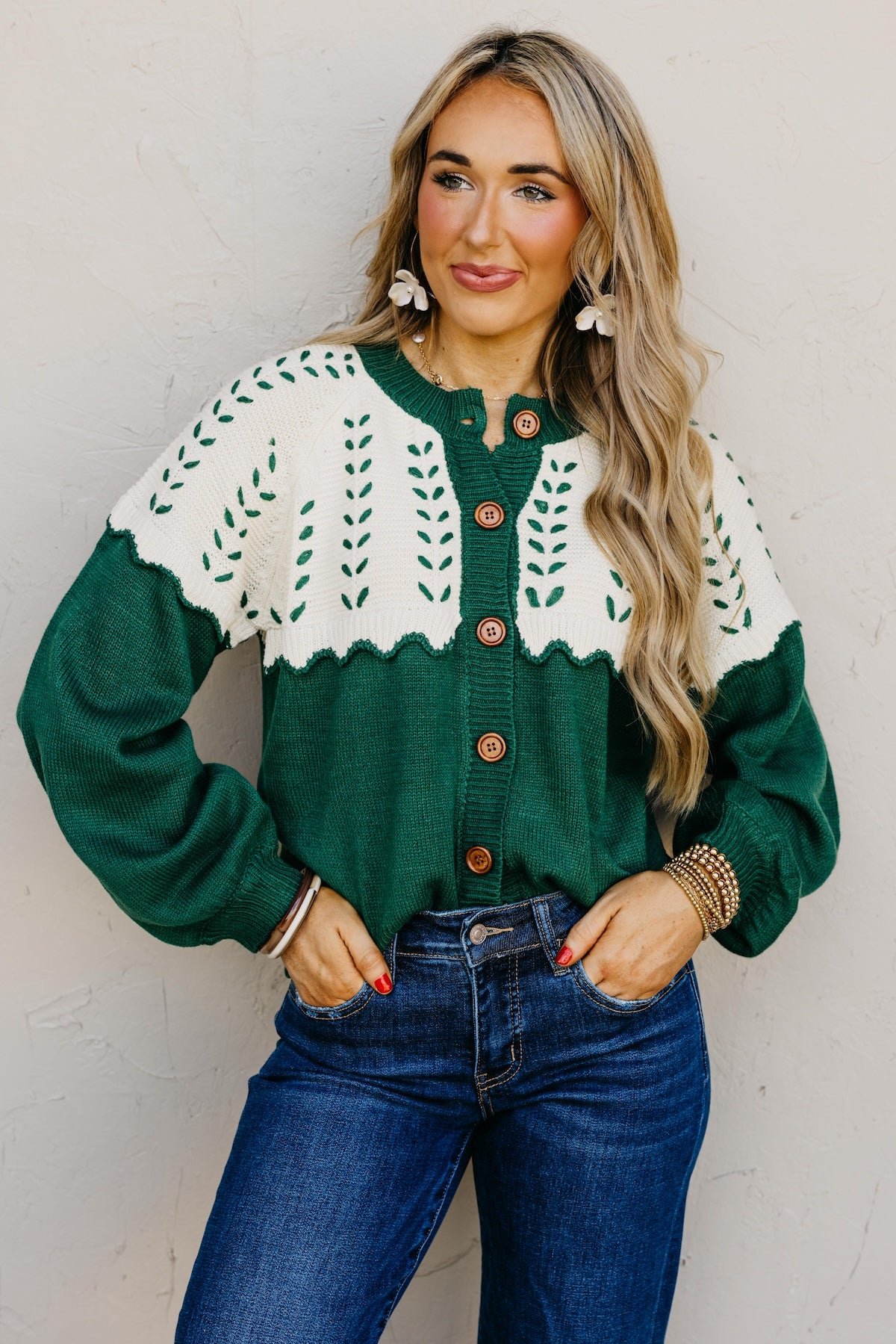 The Maddie Stitch Color Block Cardigan