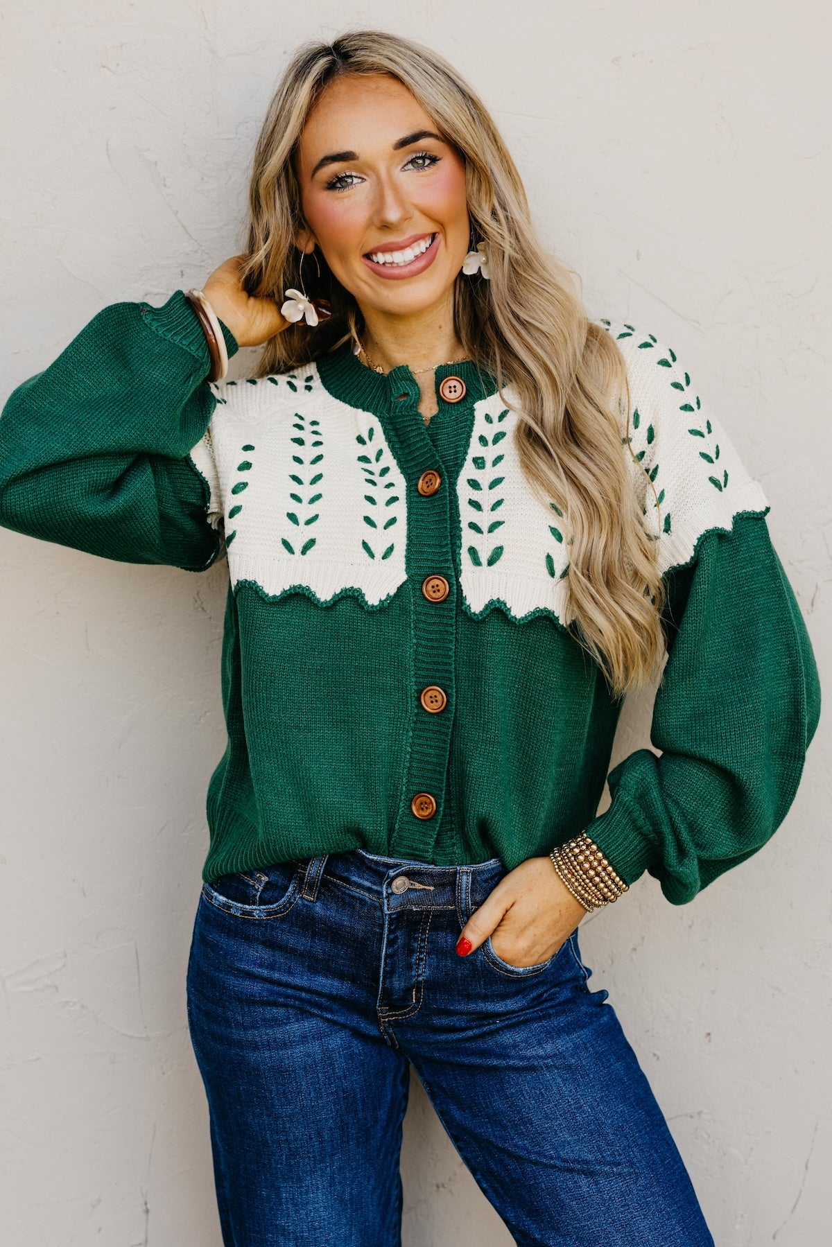 The Maddie Stitch Color Block Cardigan