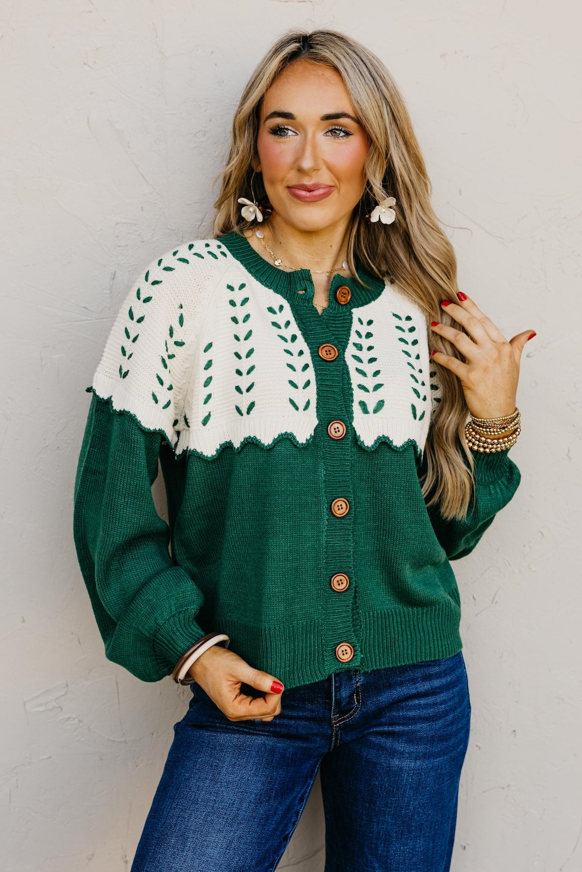 The Maddie Stitch Color Block Cardigan