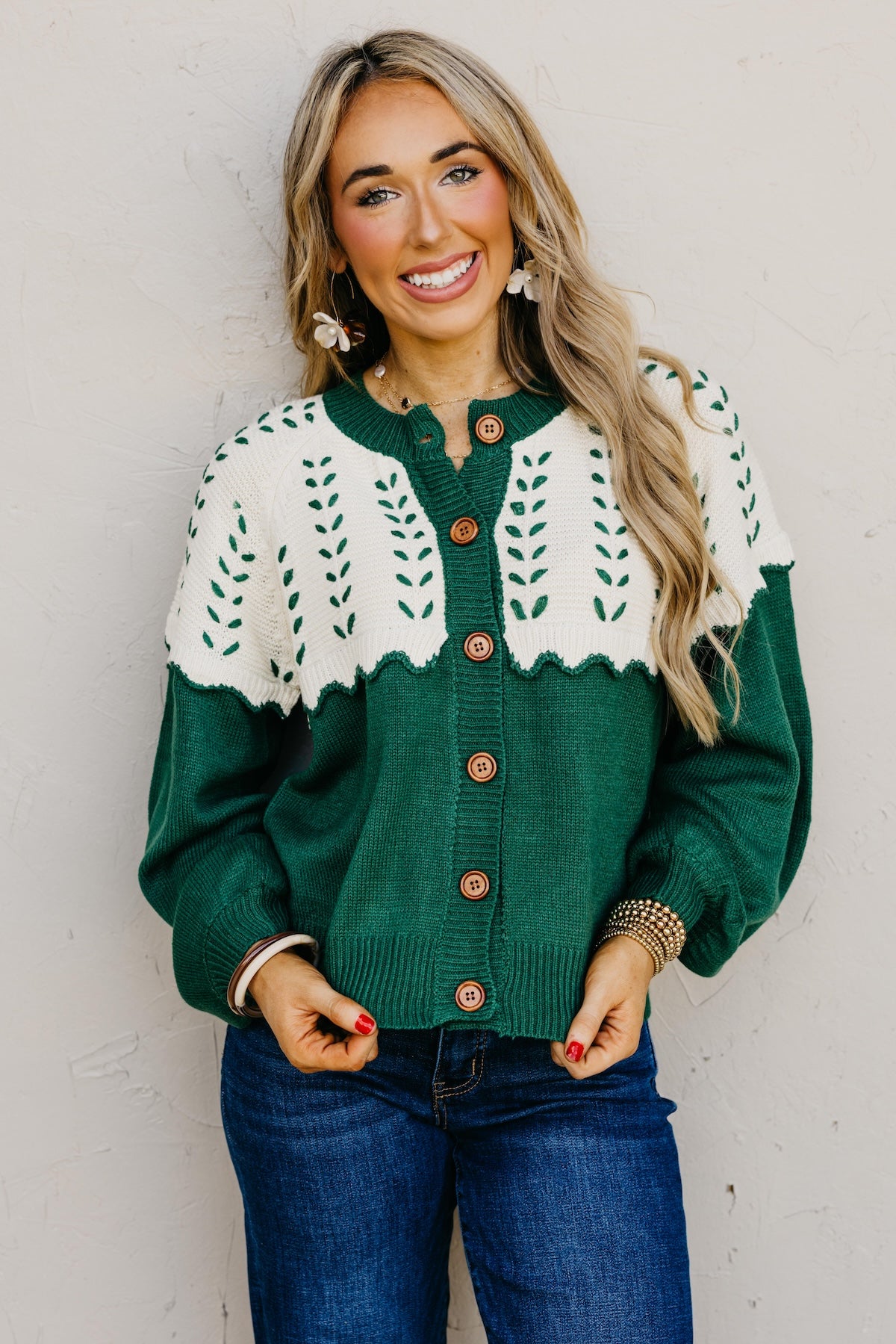 The Maddie Stitch Color Block Cardigan